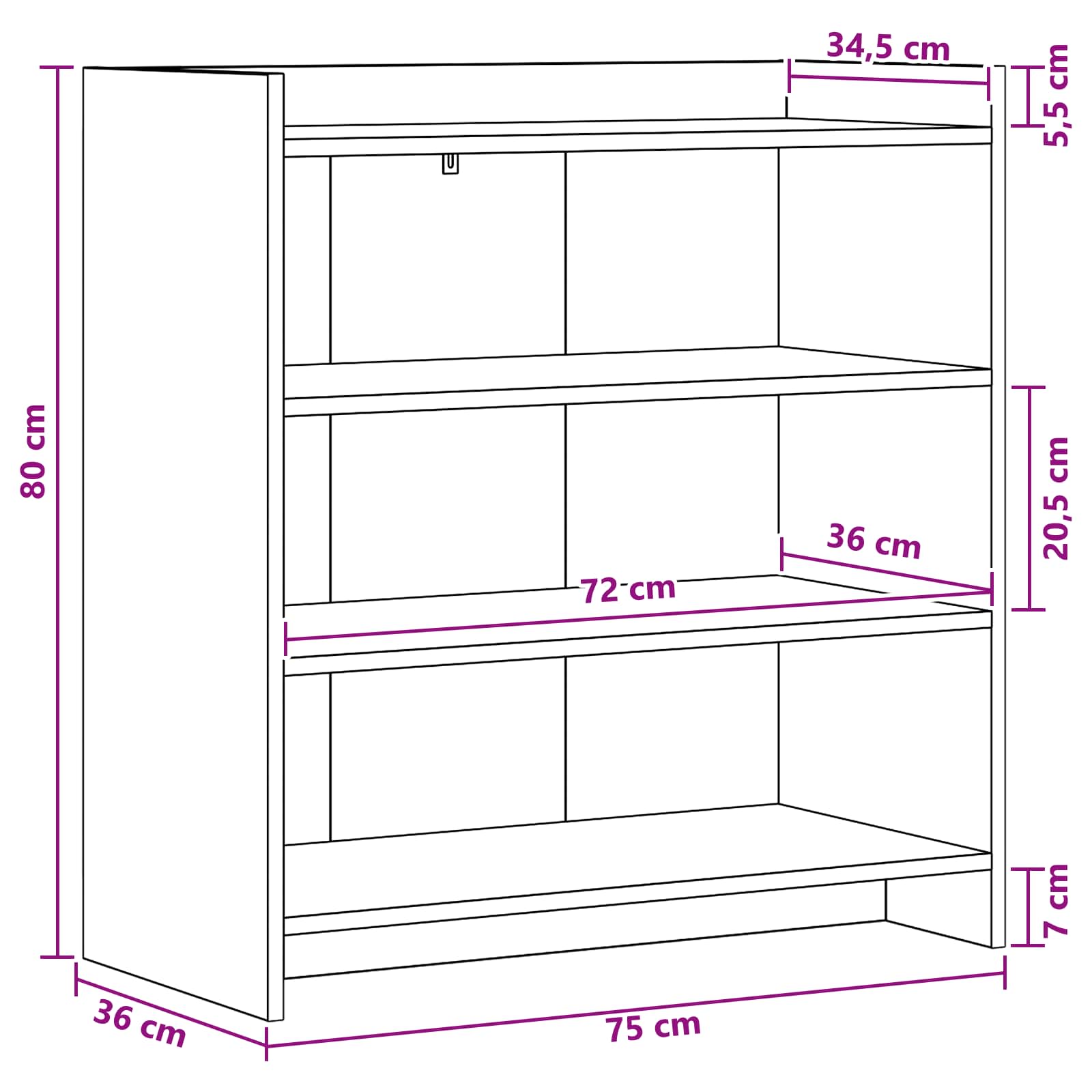 Kreveta Staro drvo 75 x 36 x 80 cm Konstruirano drvo