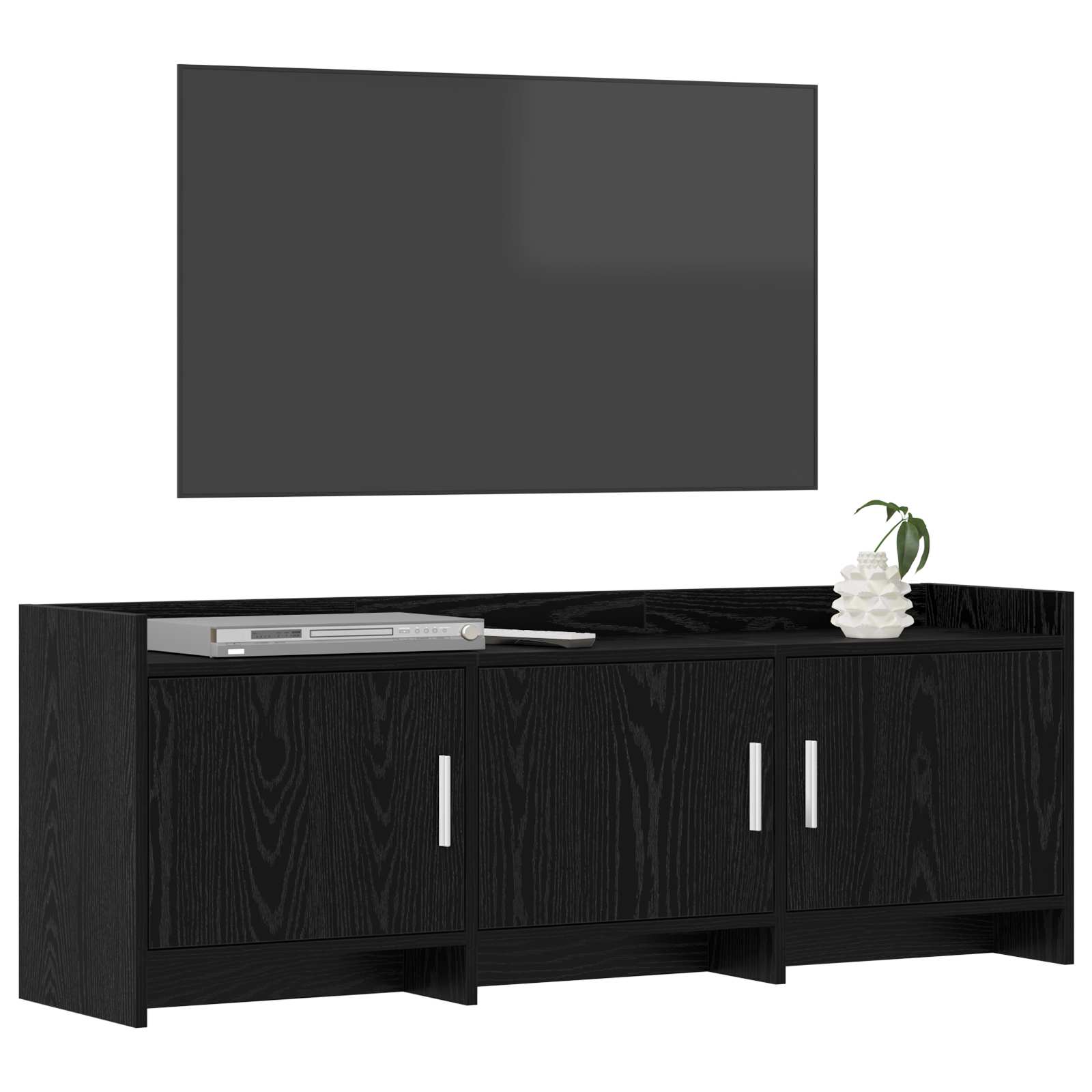 TV ormar 130 x 33 x 47 cm Crni hrast Konstruirano drvo