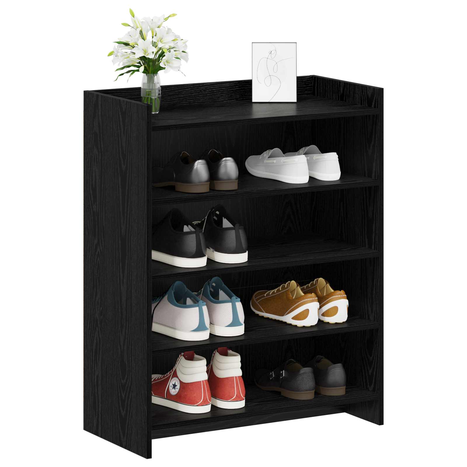 Ormar za cipele Crni hrast 73,5 x 36 x 92 cm Konstruirano drvo