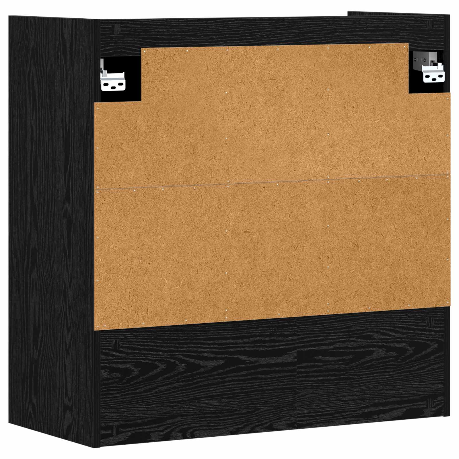 Polica na zidu Zidna montaža Crni hrast 80 x 36 x 80 cm