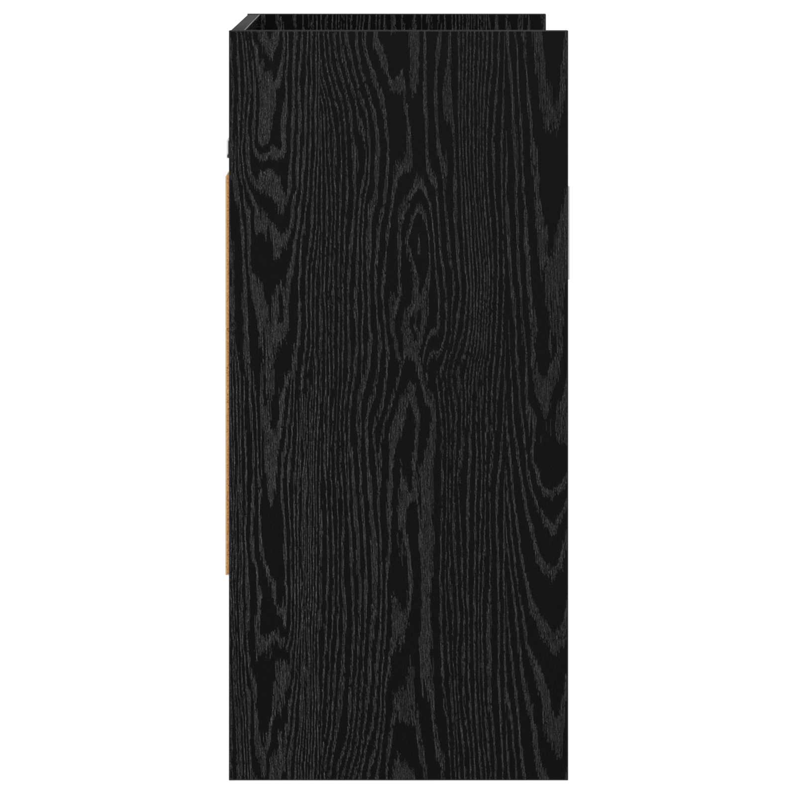 Polica na zidu Zidna montaža Crni hrast 80 x 36 x 80 cm