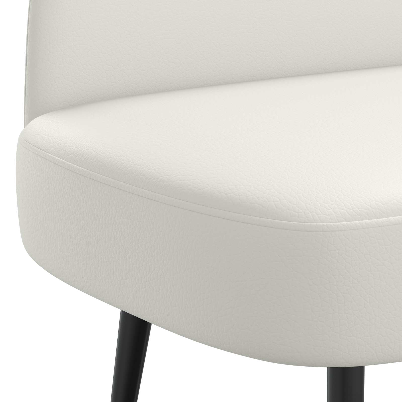 Oblikovana klupa s naslonjačem Bijela 110 x 60 x 76 cm