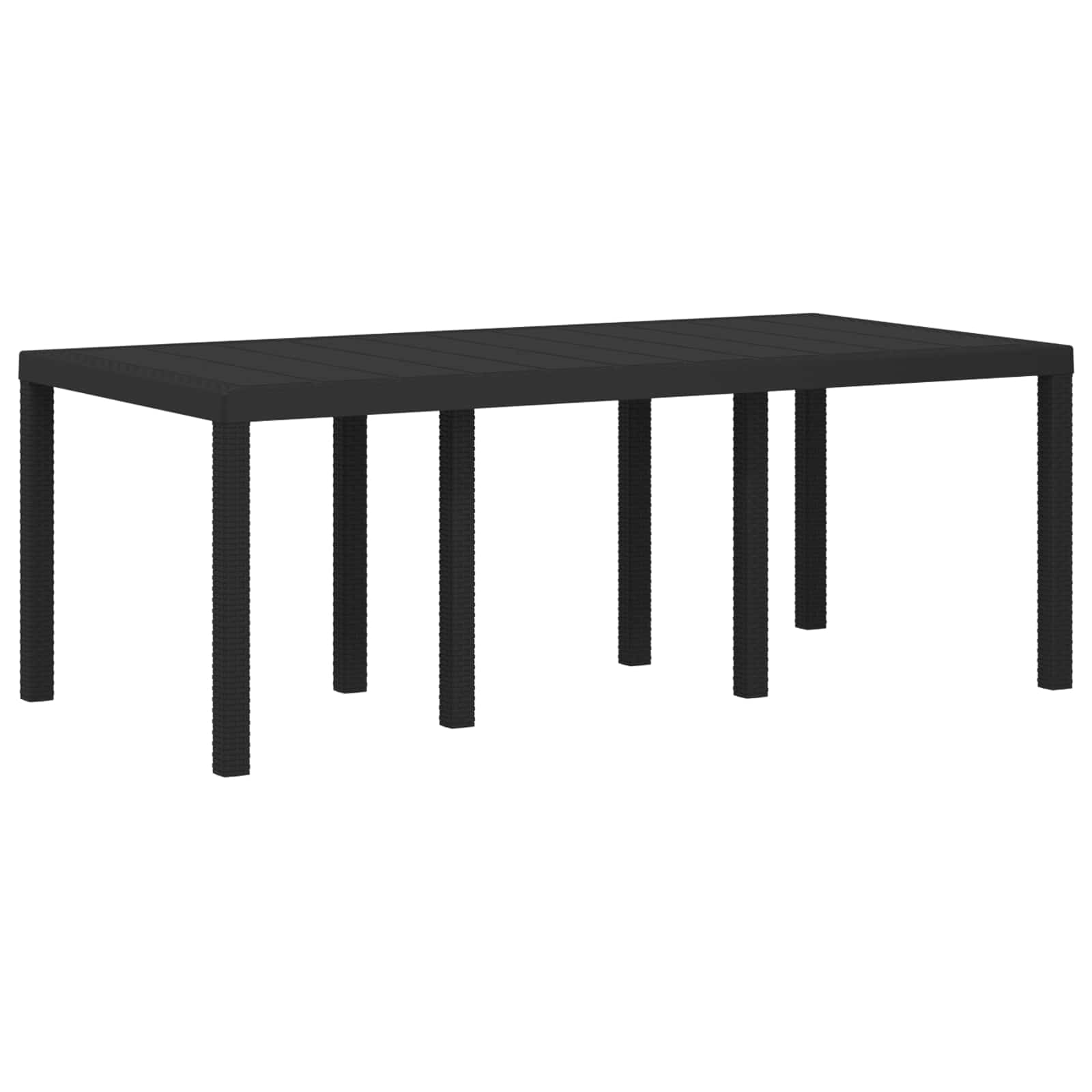 Vrtni set za objed s jastukom 7 pcs Antracit PP