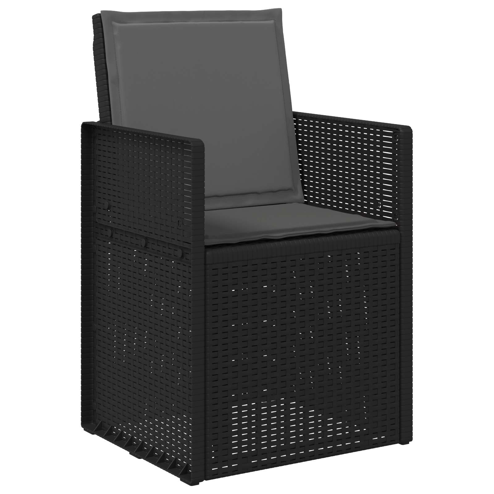 Vrtni set za objed s jastukom 7 pcs Antracit PP