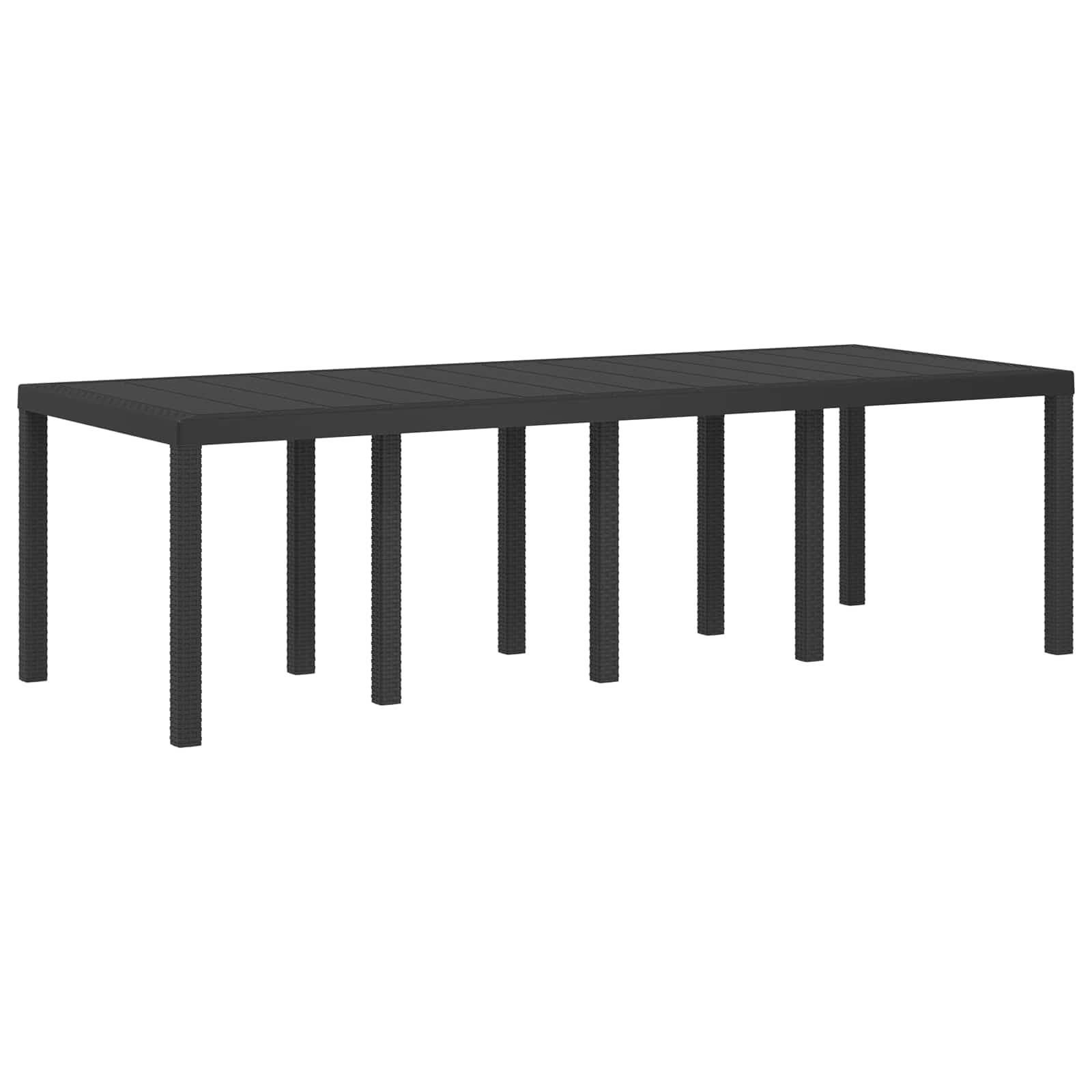 Vrtni set za objed s jastukom 9 pcs Antracit PP