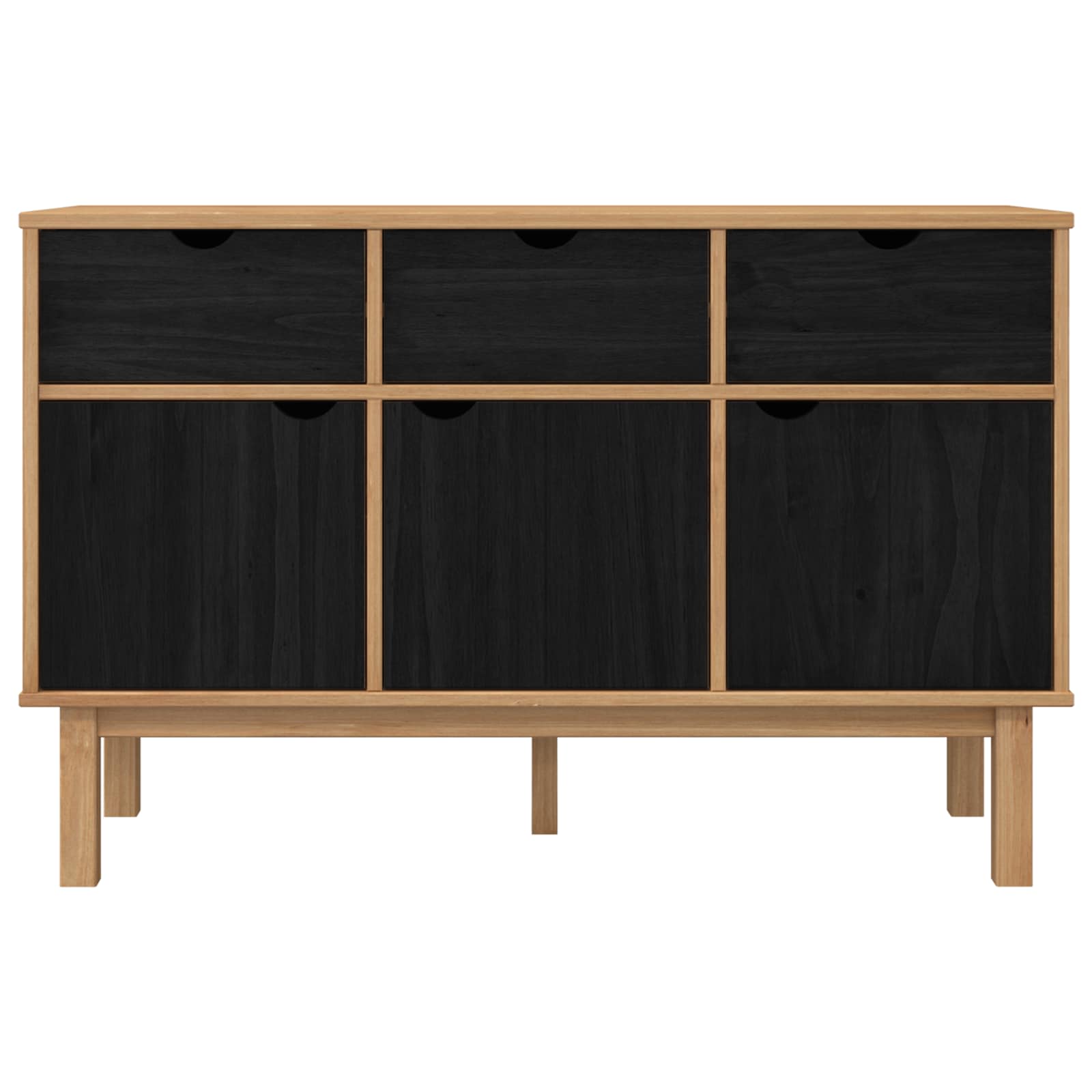 Kreveta OTTA Smeđa i crna 114 x 43 x 73,5 cm