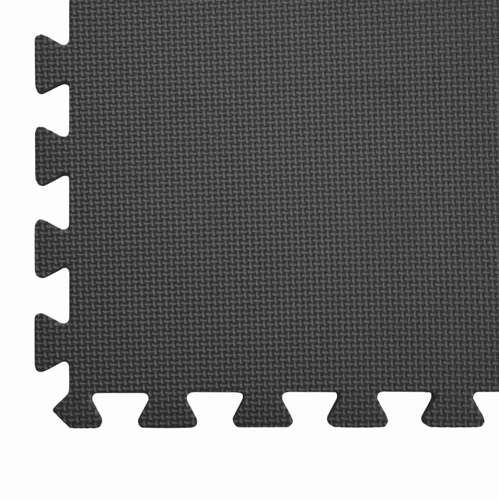 Podloga za bazen 6 pcs Crna 2,16 ㎡ EVA pjenasti materijal