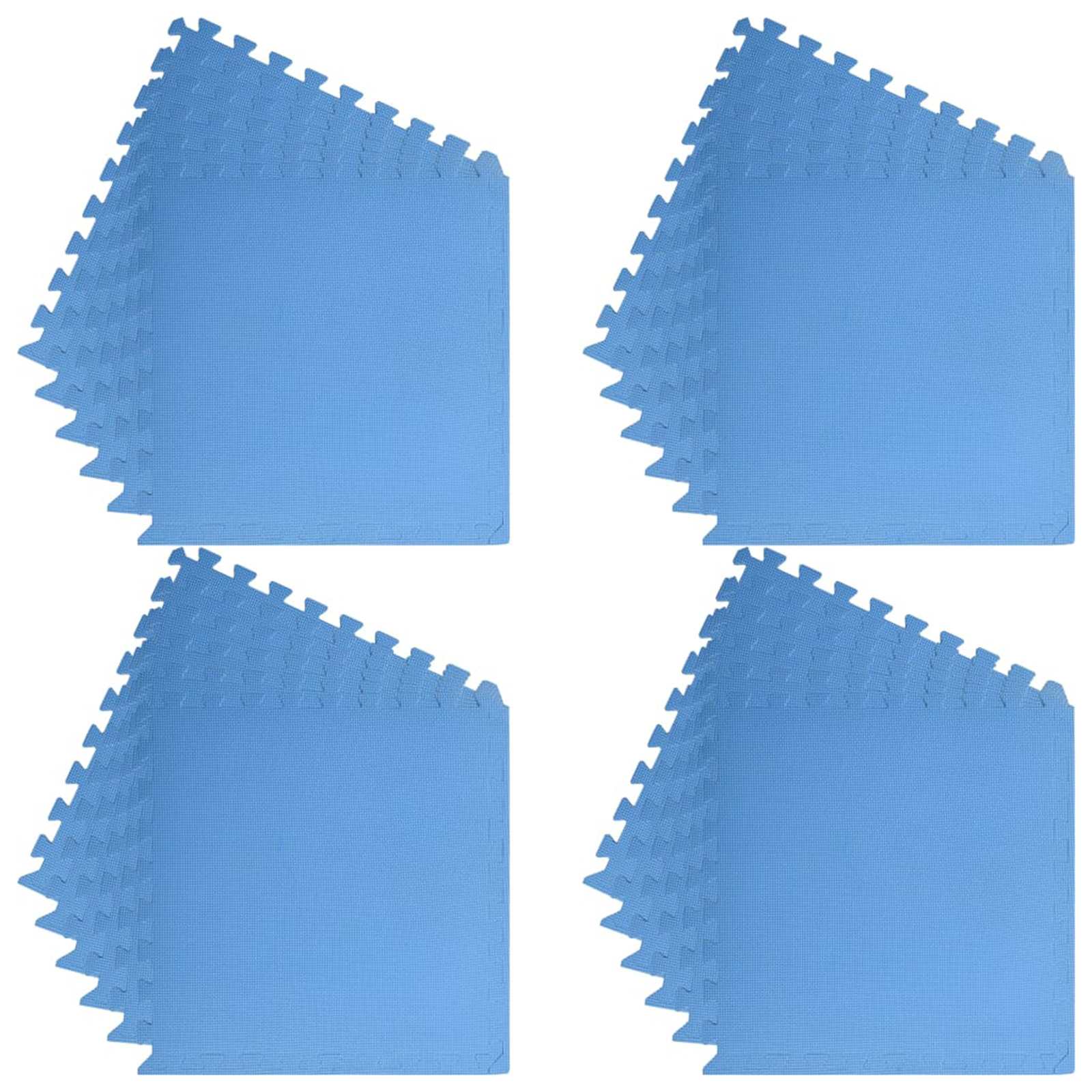 Podloga za bazen 24 pcs Plava 8,64 ㎡ EVA pjenasti materijal