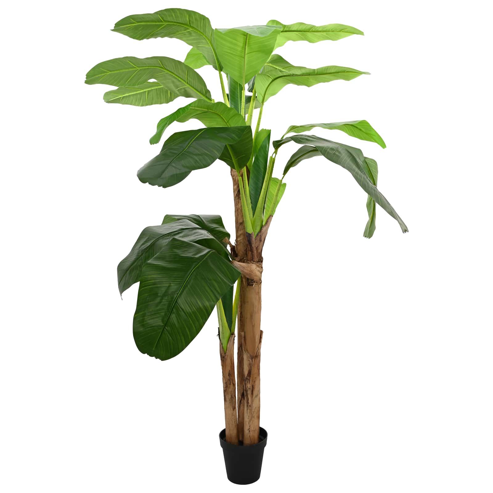 Umjetno banana drvo Zelena 125 x 25 x 250 cm Tkanina i bambus