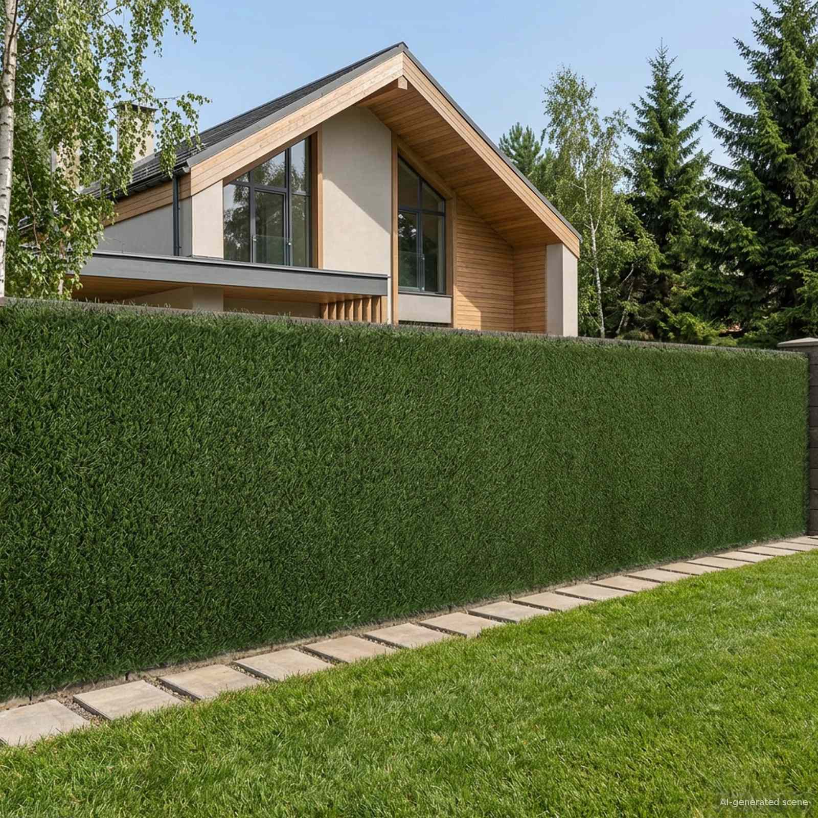 Umjetna ograda Svijetlo zelena 1 x 5 m PVC i čelik