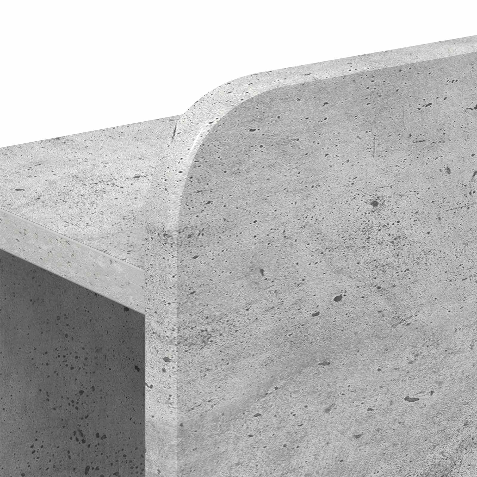 Okvir kreveta s pohranom s ladicama Betonska siva 200 x 200 cm