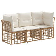 Set vanjskih sofa Prirodna Poliester