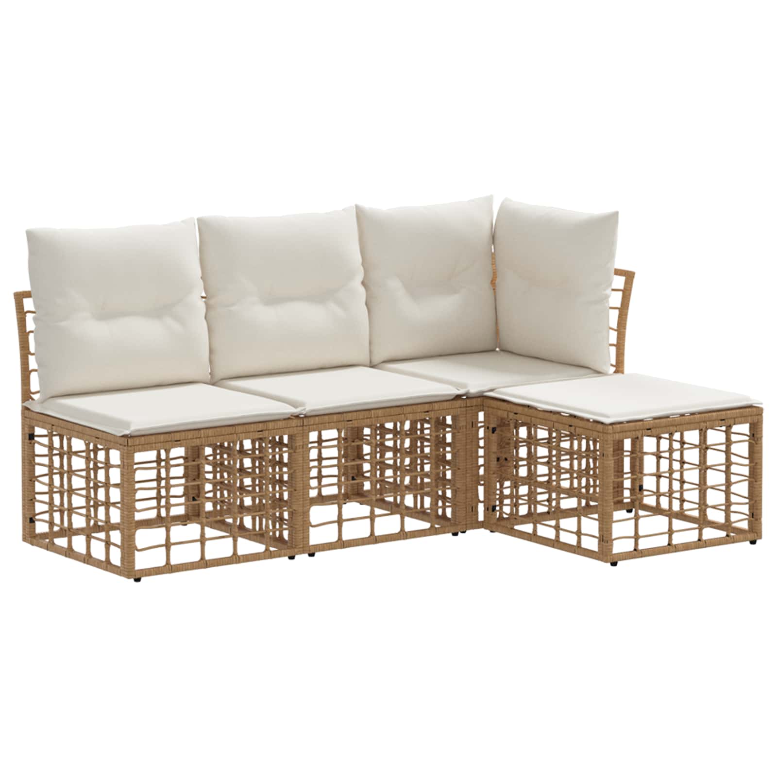 Set vanjskih sofa Prirodna Poliester