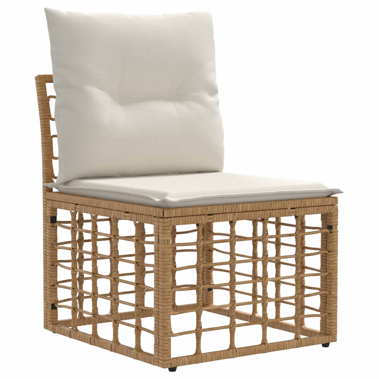 Set vanjskih sofa 14 pcs Prirodna i krema bijela Poliester