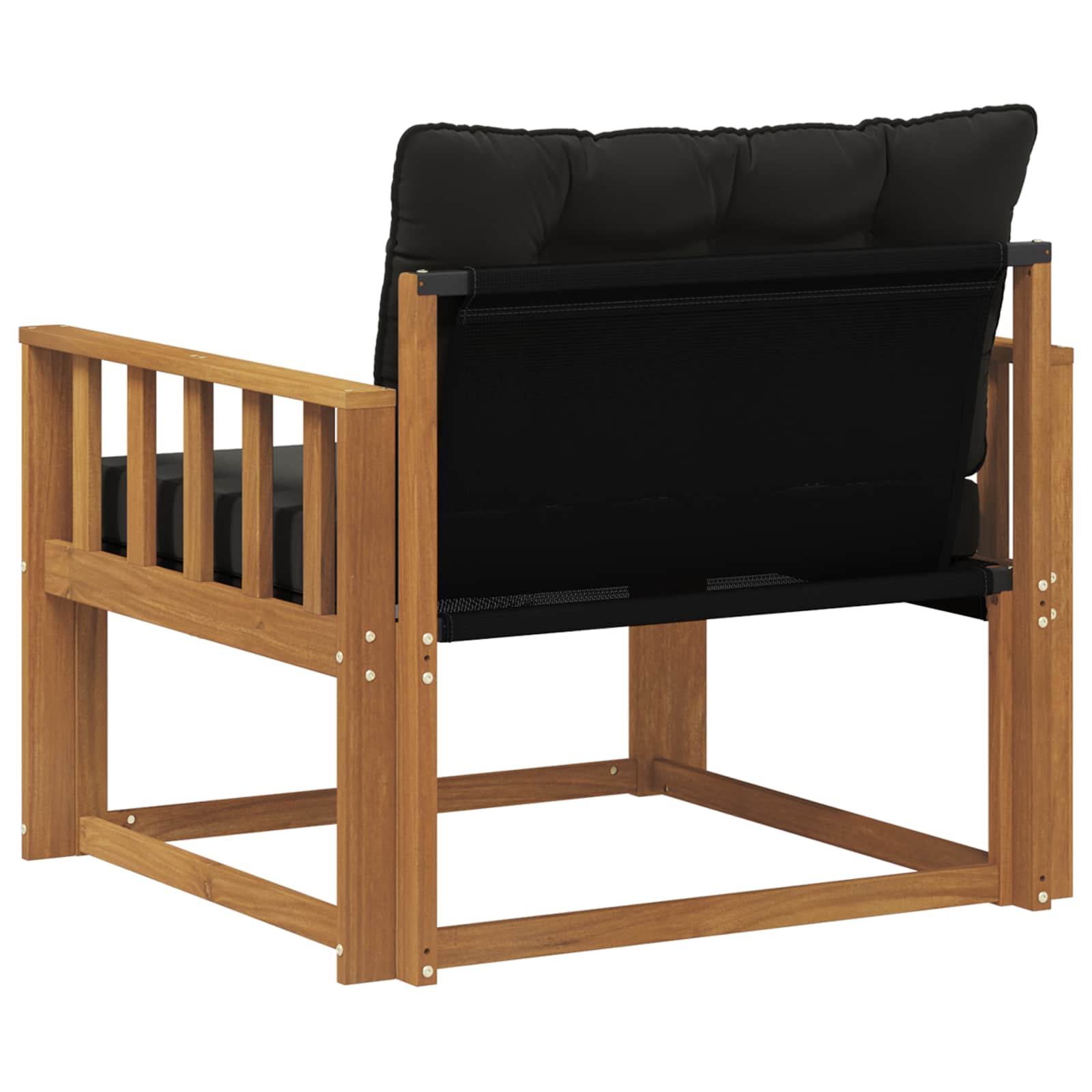 Set vanjskih sofa Čvrsto drvo akacije i Textilene Prirodna