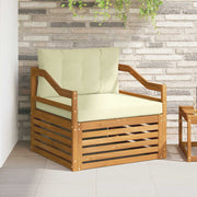 Set vanjskih sofa Čvrsto drvo akacije Prirodna