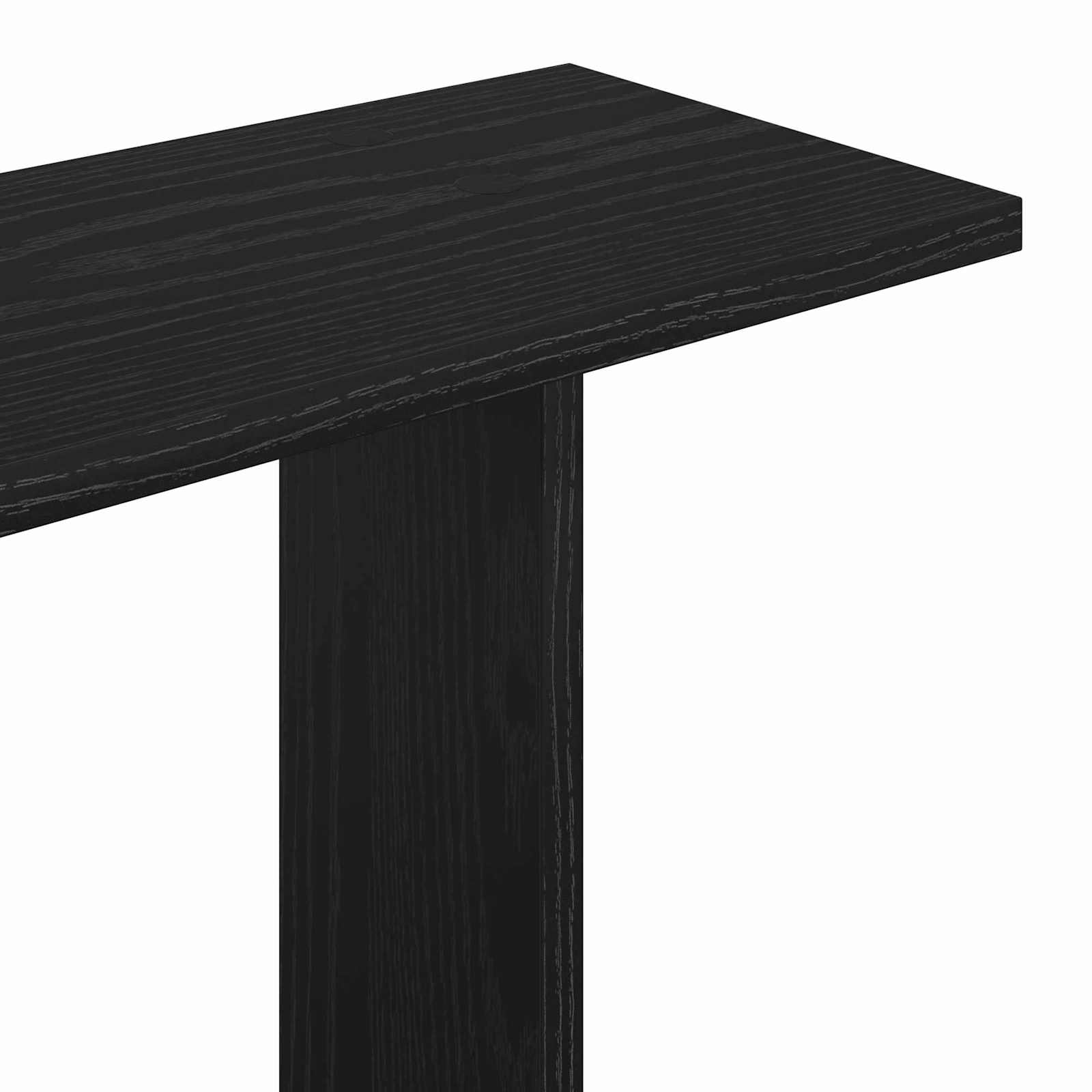 Polica zidna Crna 100 x 20 x 126 cm Konstruirano drvo