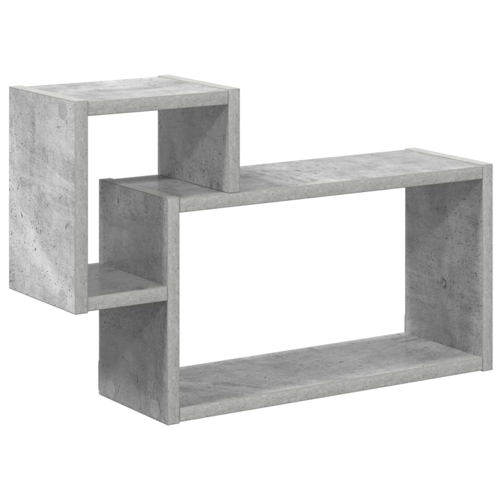 Polica na zidu Zidna montaža Siva 55 x 15 x 35 cm