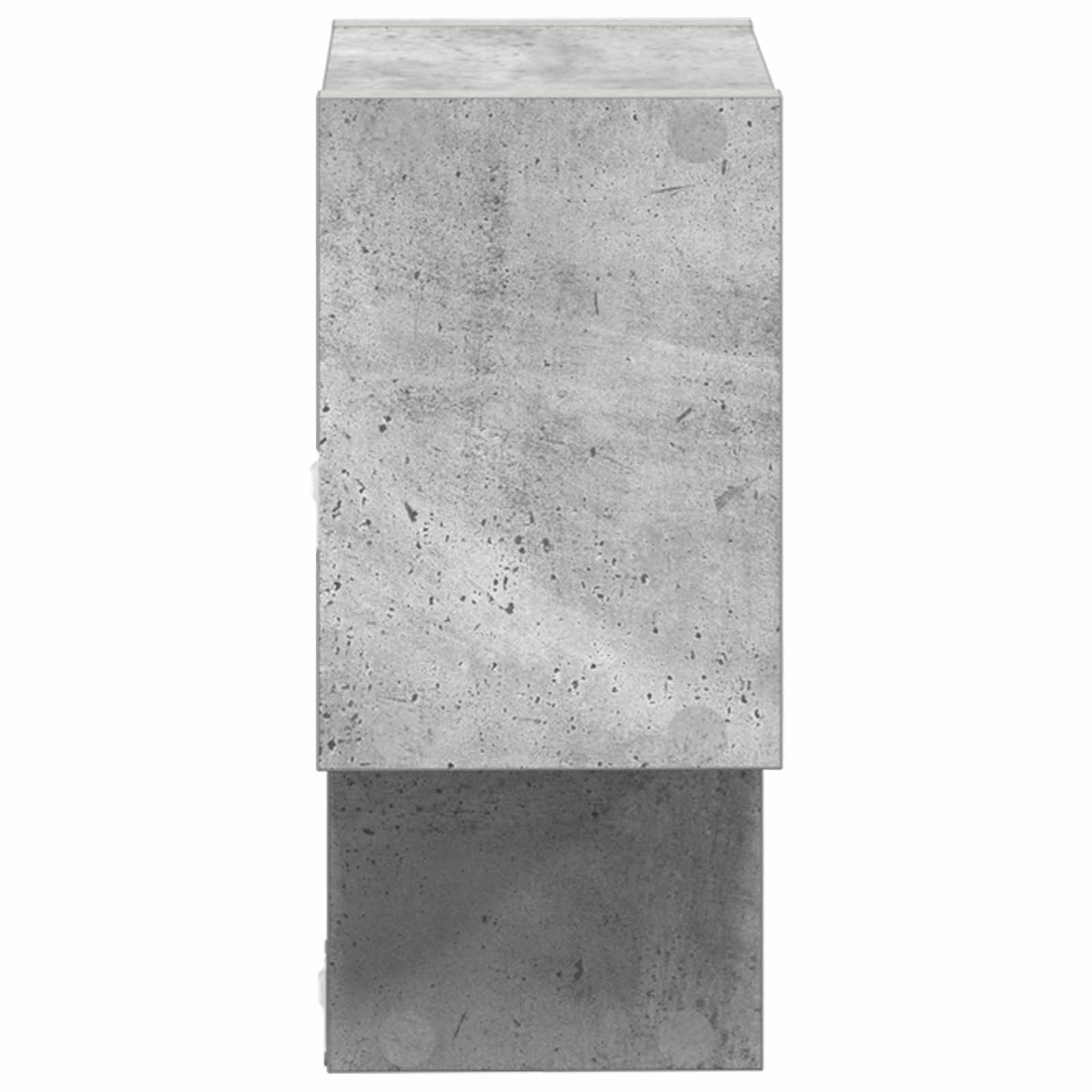 Polica na zidu Zidna montaža Siva 55 x 15 x 35 cm