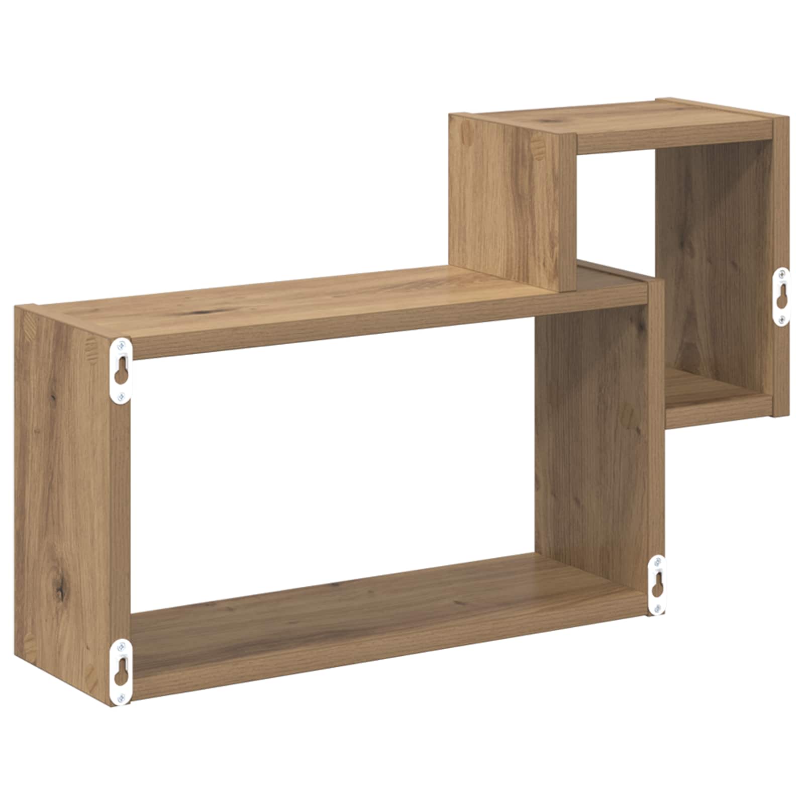 Polica na zidu Zidna montaža Smeđa 55 x 15 x 35 cm