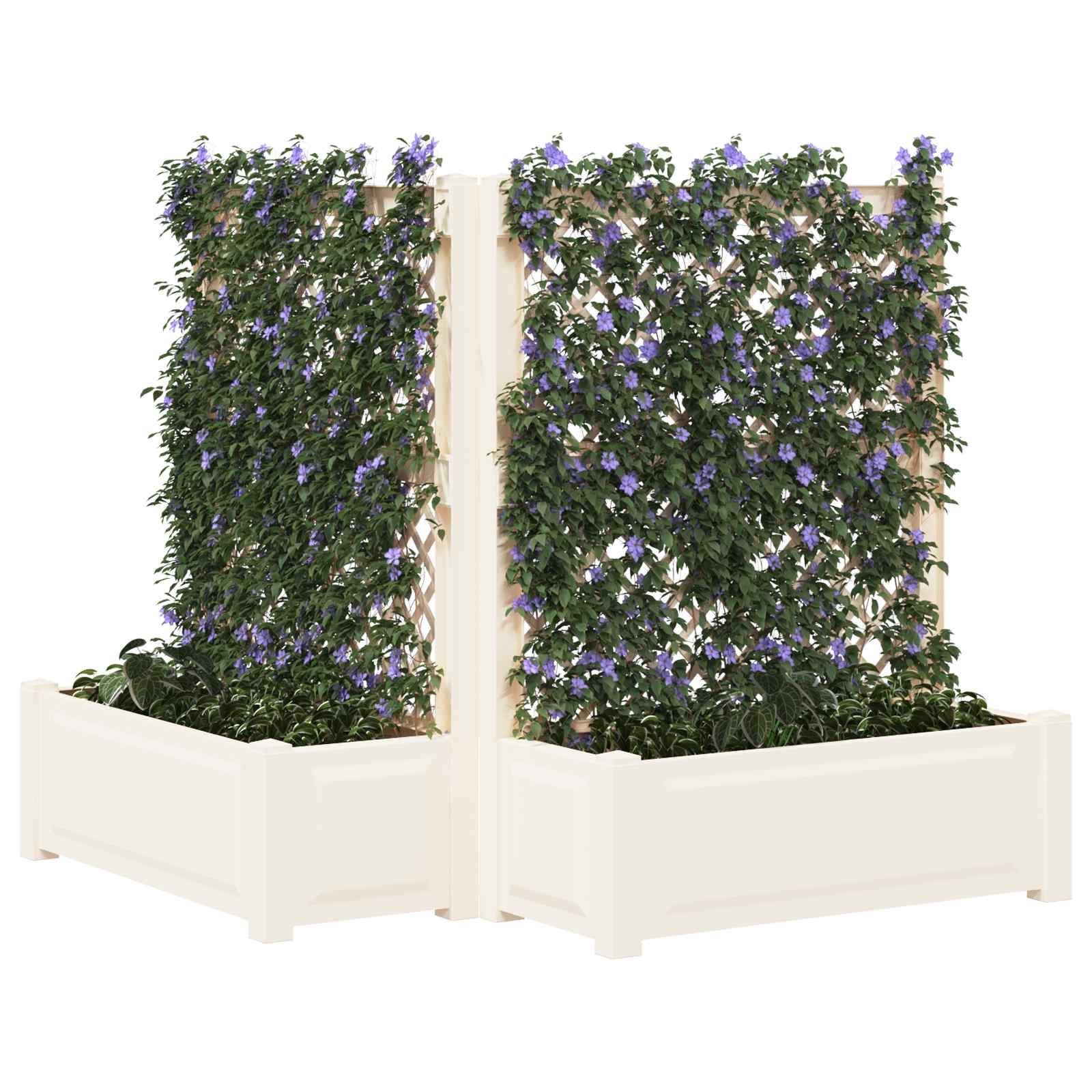 Velika s osvrtom 2 pcs Bijela 143 x 143 x 133,5 cm PP