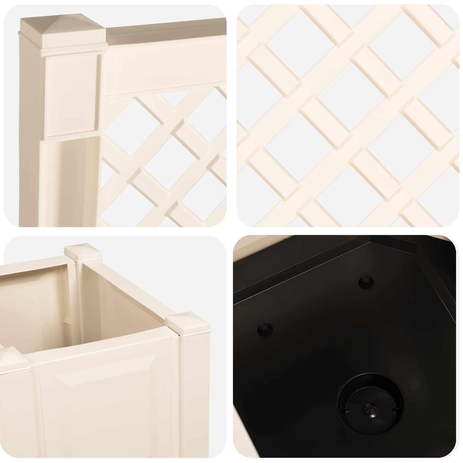 Vrtna klupa Kopenhagen Bijela 173 x 49 x 135,5 cm PP