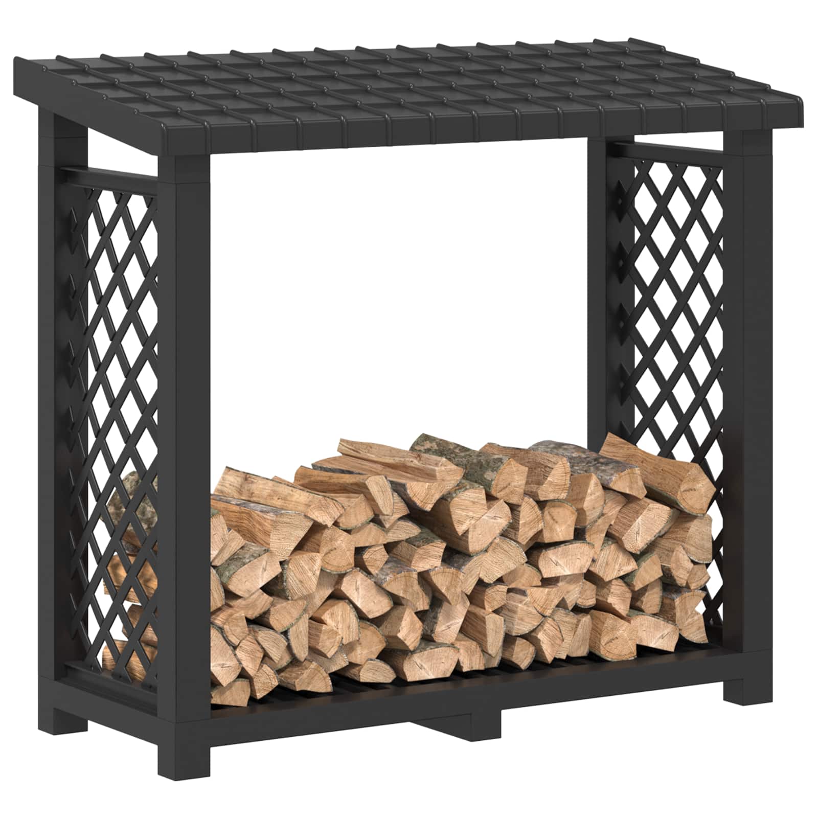 Drva za potpalu 114 x 46 x 101 cm PP Antracit