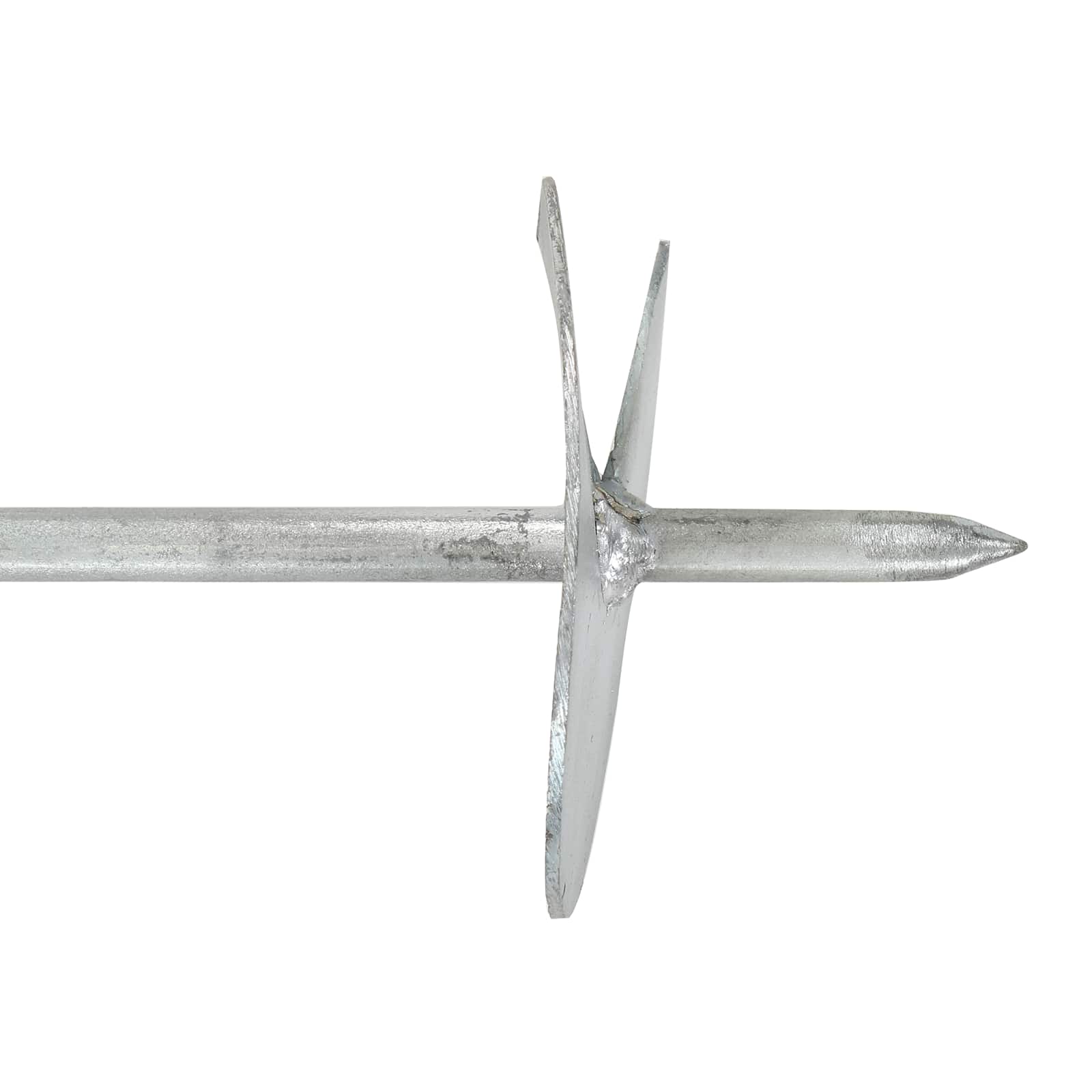 Zemaljska sidra 4 pcs Srebrna Ø10 x 60 cm Galvanizirani metal