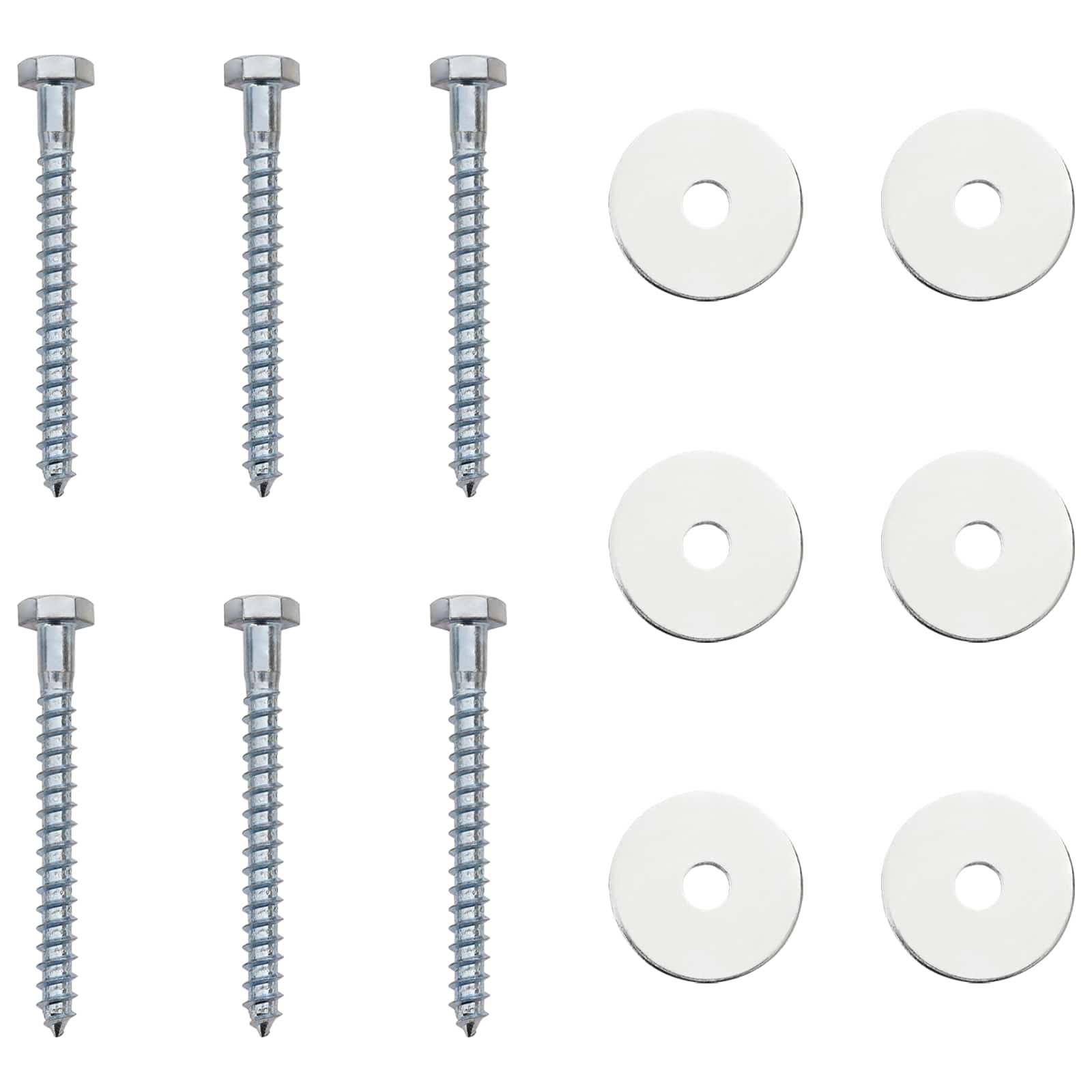Zemaljska sidra 6 pcs Srebrna Ø10 x 60 cm Galvanizirani metal
