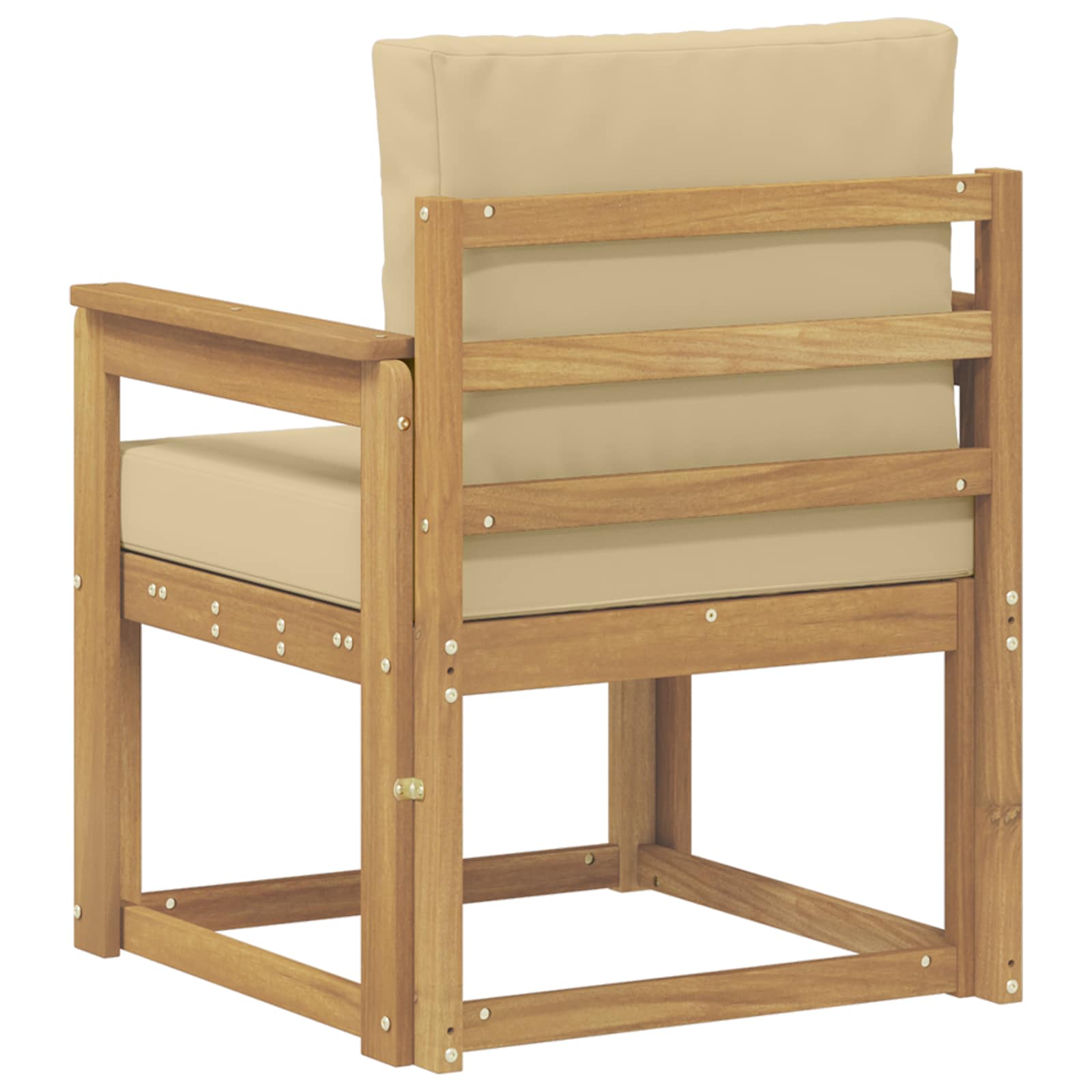 2 Komad Set vanjskih sofa Poliester Bijela i Bež