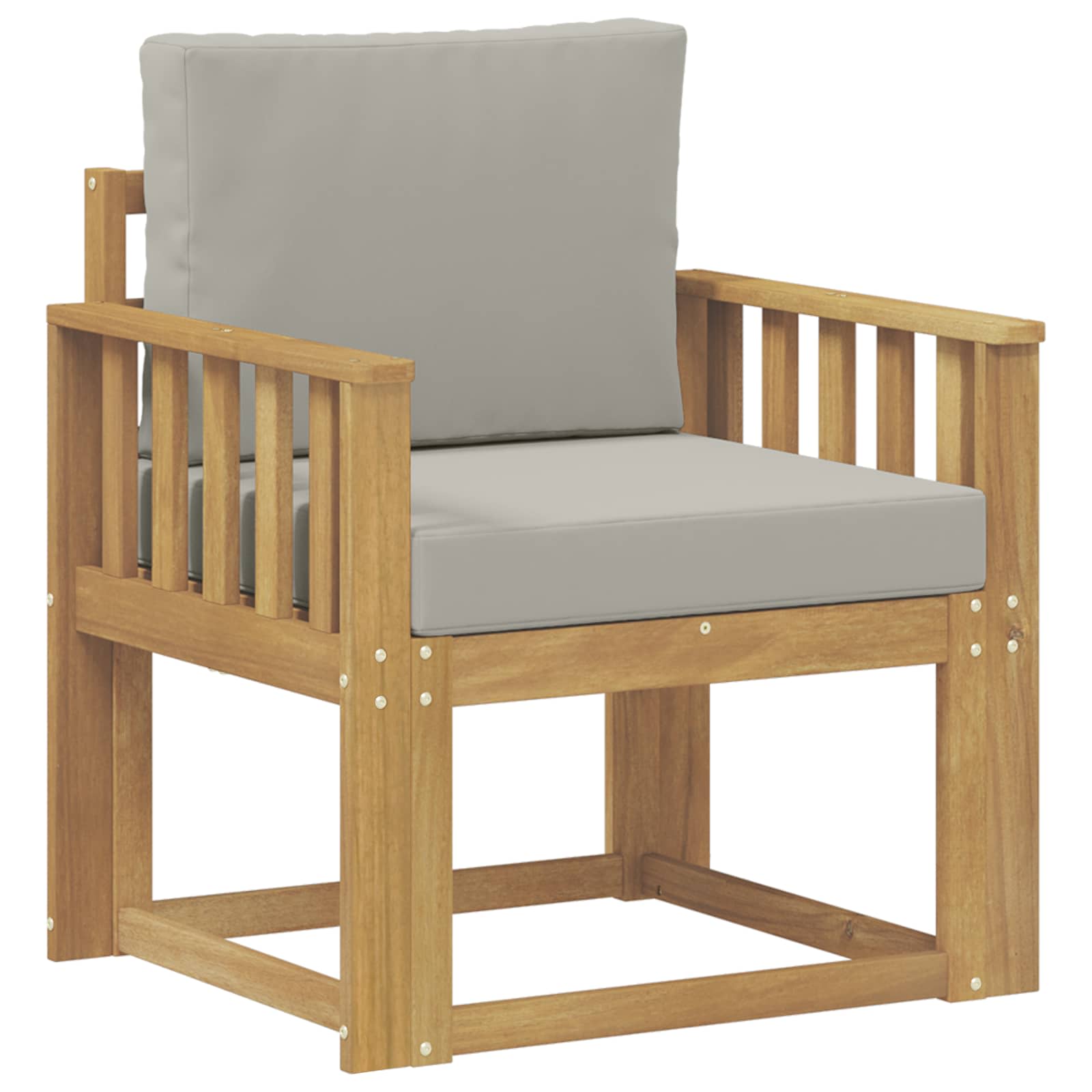 2 Komad Set vanjskih sofa Poliester Bijela i svijetlosiva