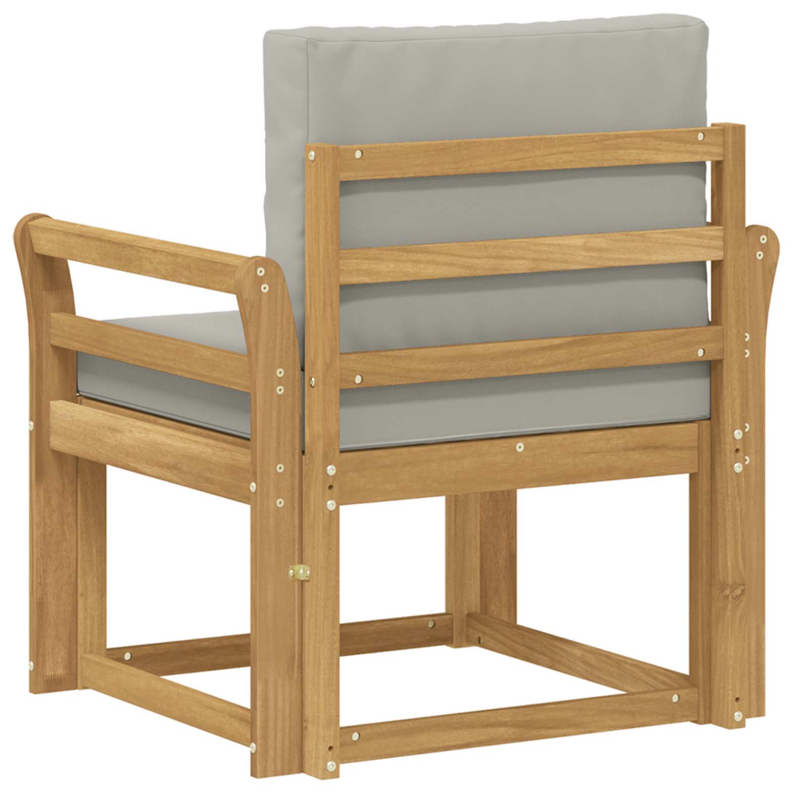2 Komad Set vanjskih sofa Poliester Bijela i svijetlosiva
