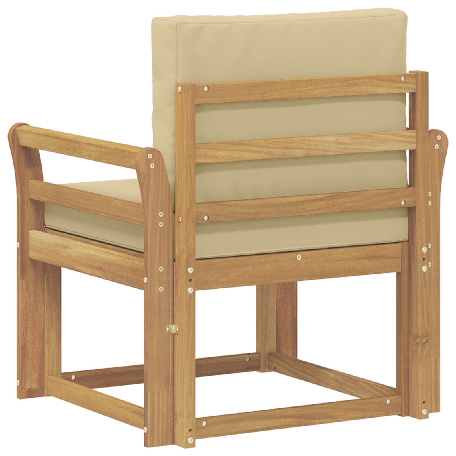 2 Komad Set vanjskih sofa Poliester Bijela i Bež
