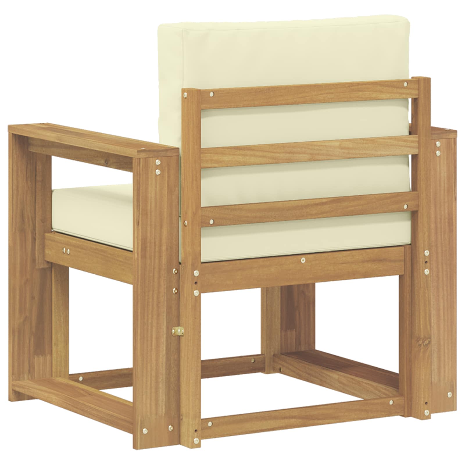 2 Komad Set vanjskih sofa Poliester Bijela i Krem