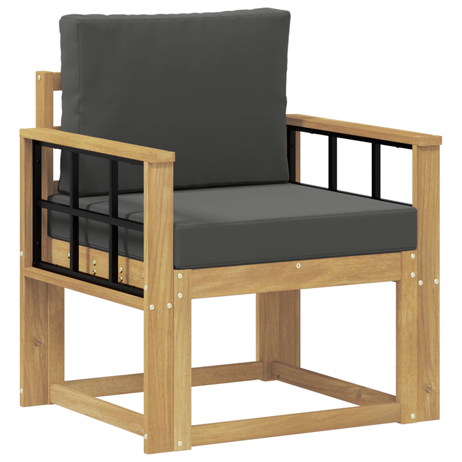 2 Komad Set vanjskih sofa Poliester Bijela i Antracit