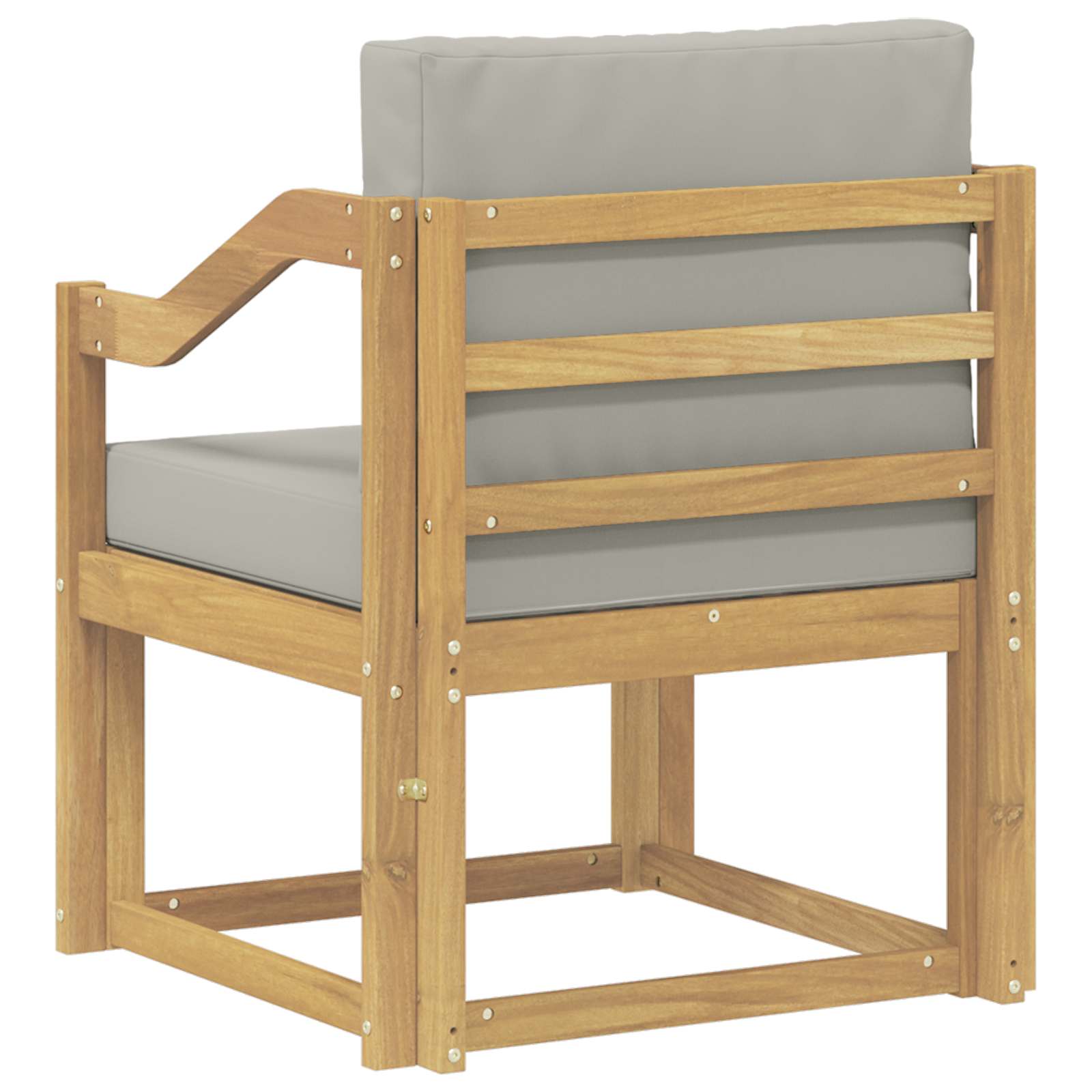 2 Komad Set vanjskih sofa Poliester Bijela i svijetlosiva