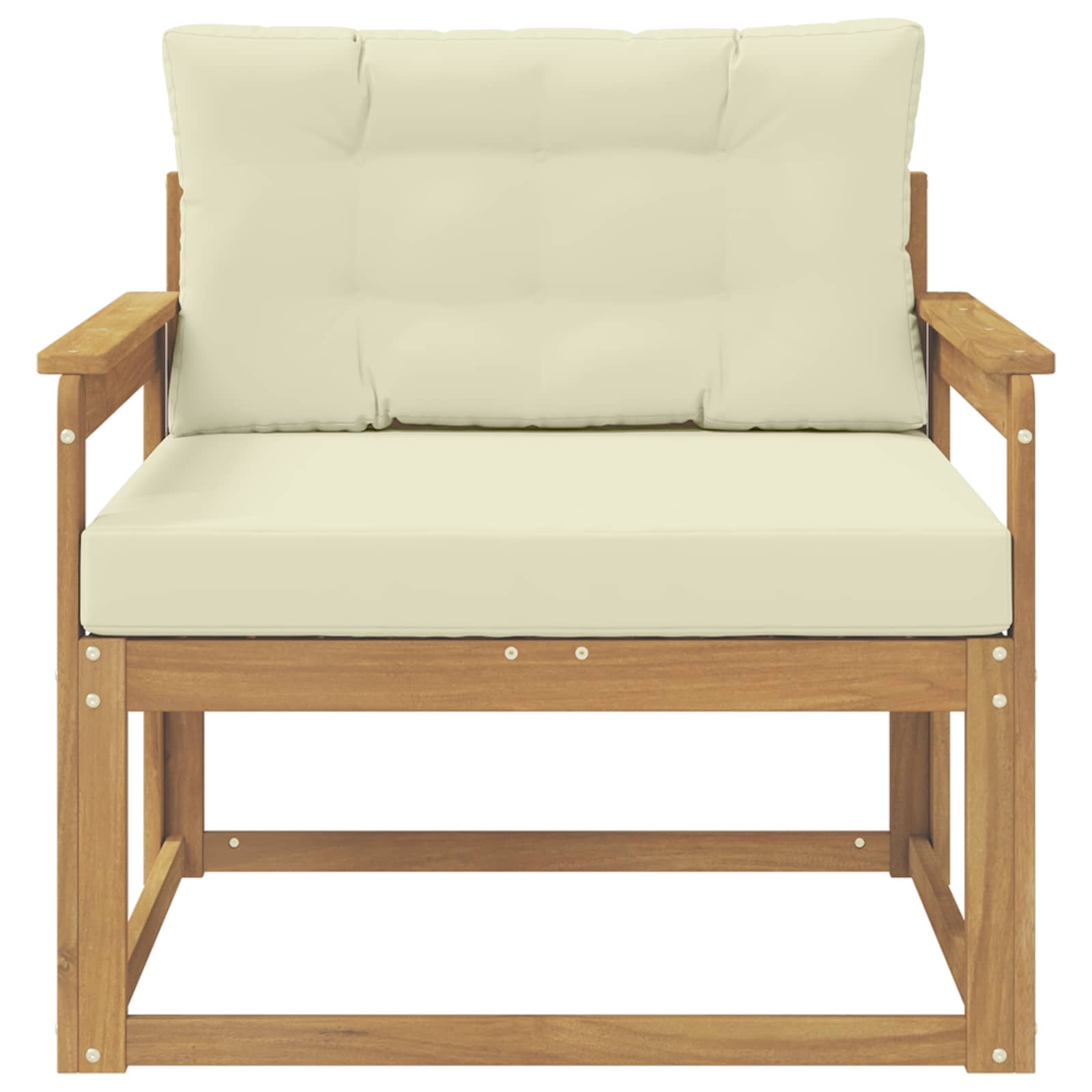 Srednja sofa za van Poliester Bijela