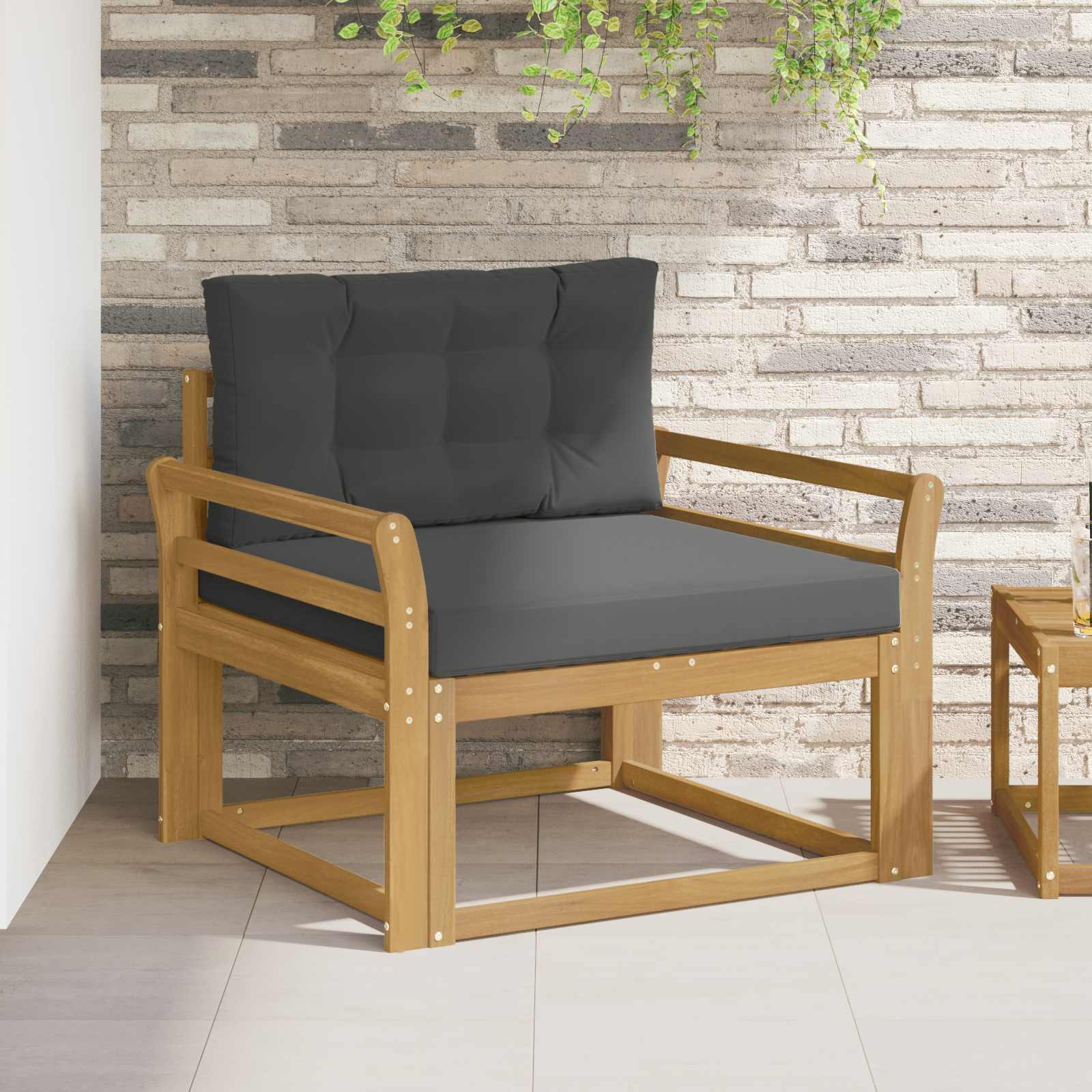Srednja sofa za van Poliester Bijela