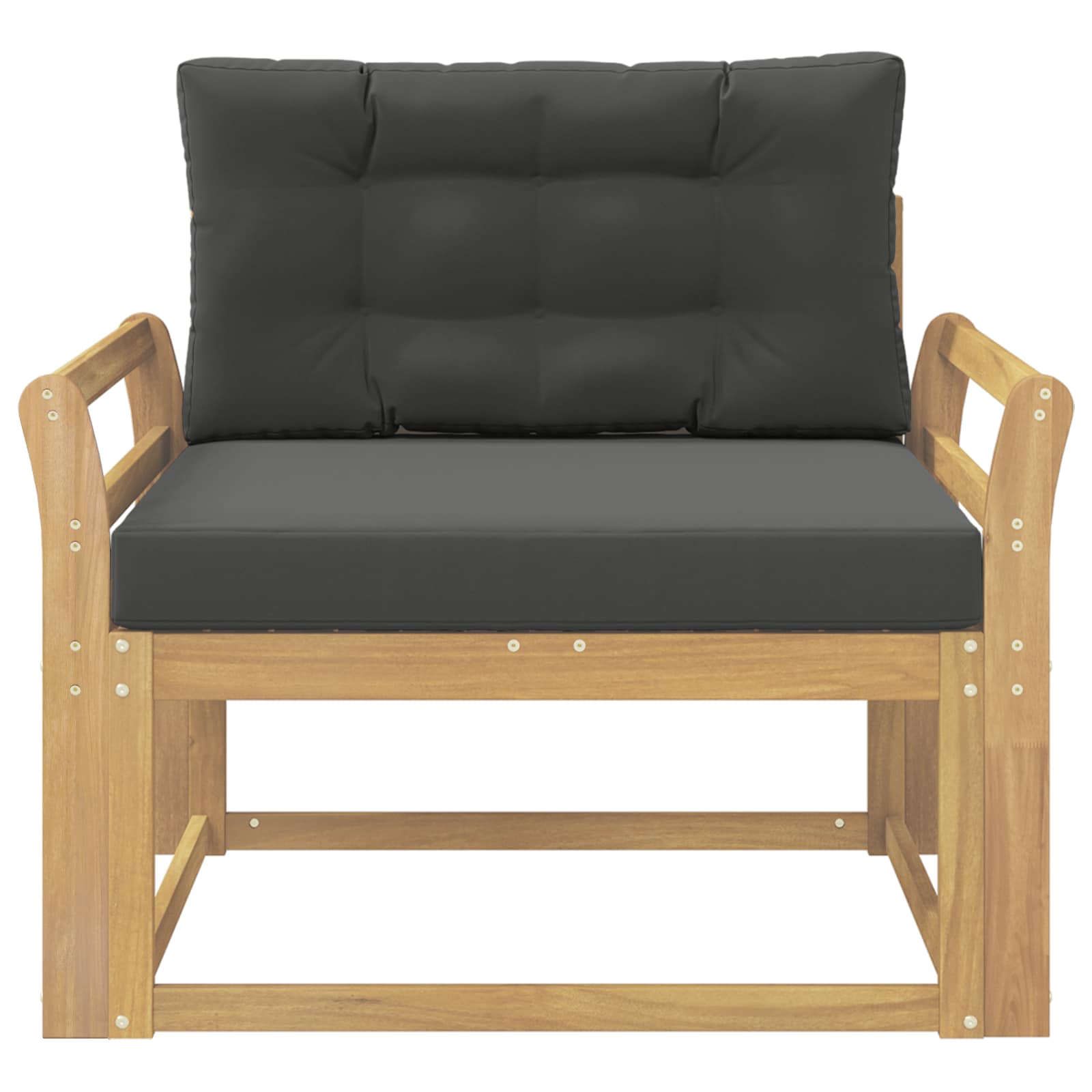 Srednja sofa za van Poliester Bijela