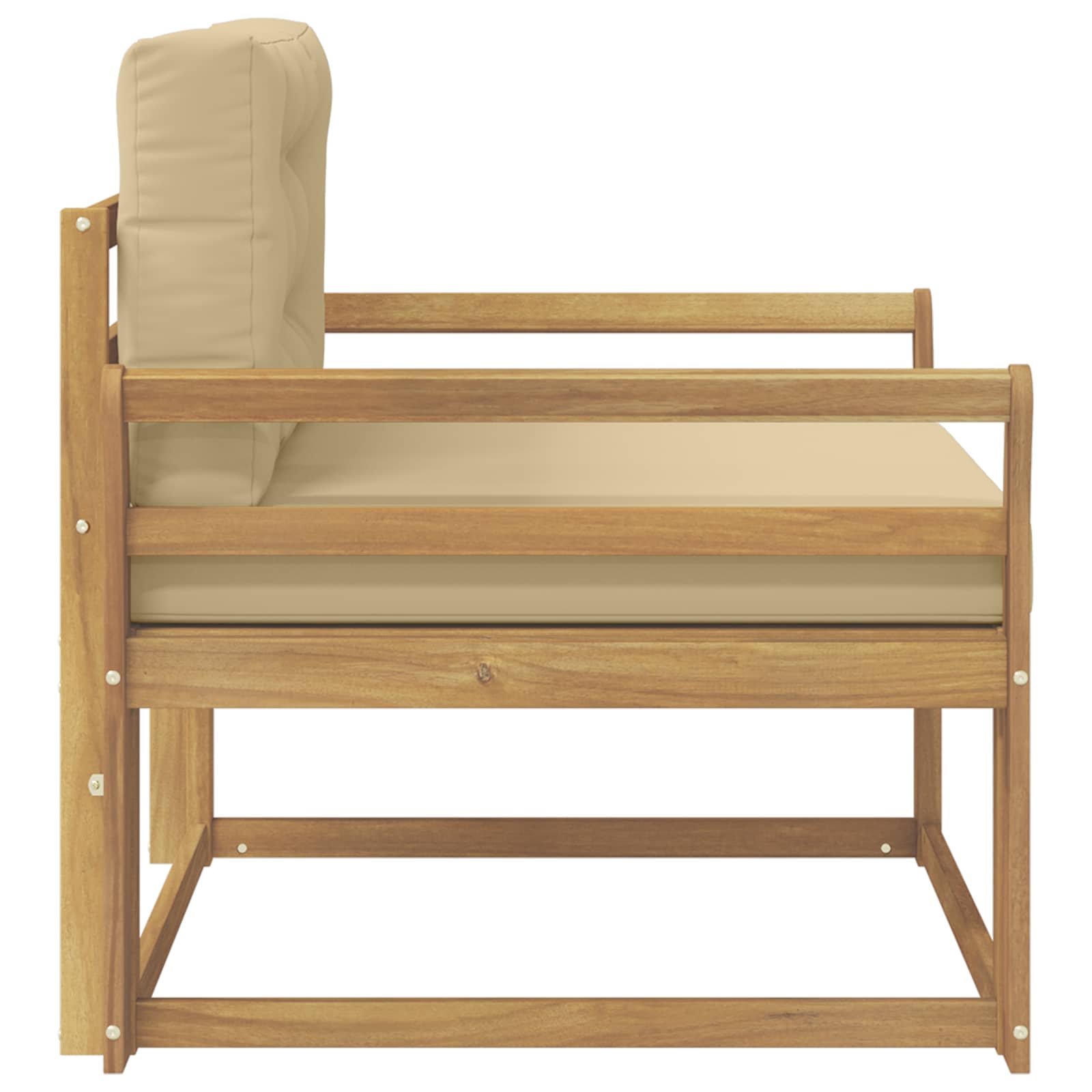 Srednja sofa za van Poliester Bijela