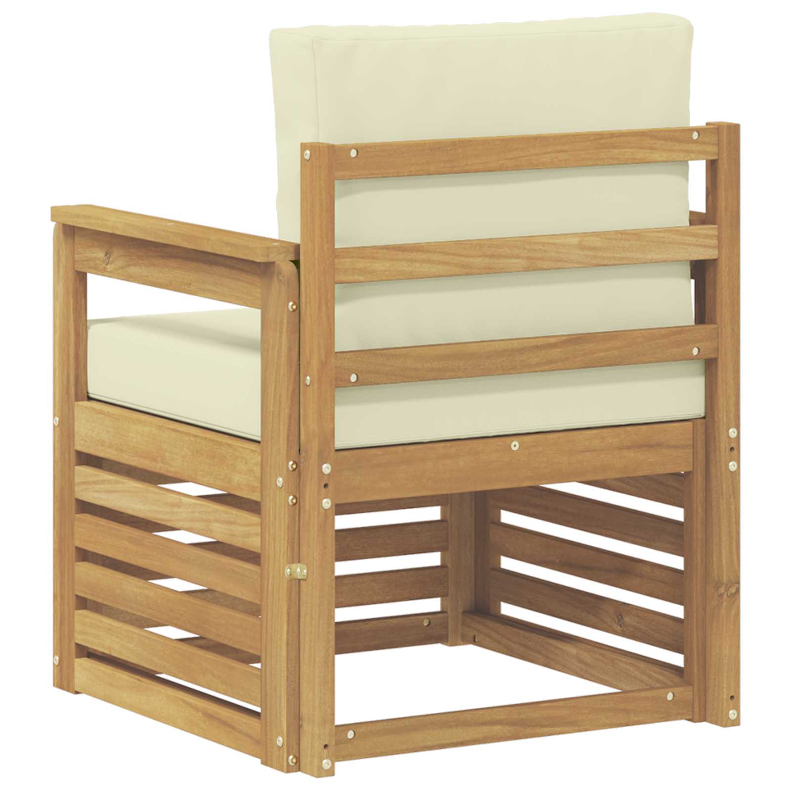 2 Komad Set vanjskih sofa Poliester Bijela i Krem