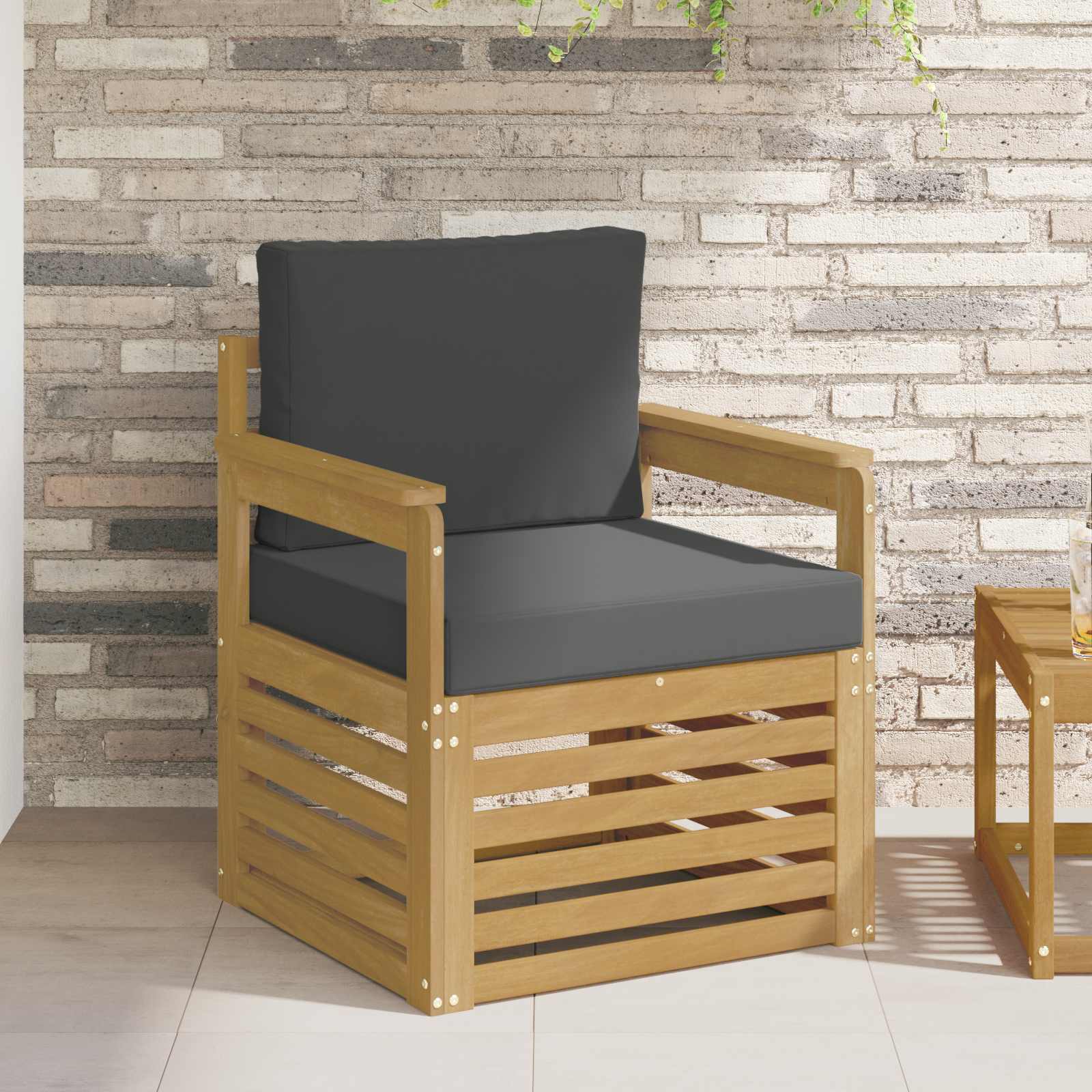 2 Komad Set vanjskih sofa Poliester Bijela i Antracit