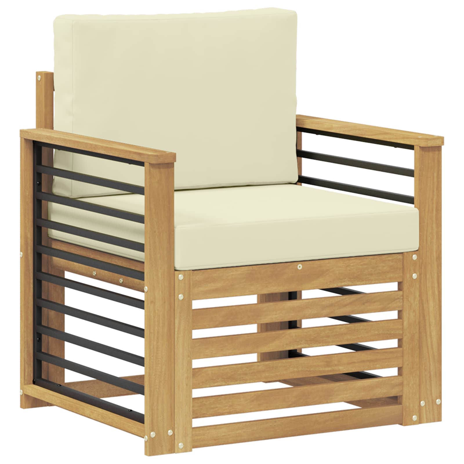 Set vanjskih sofa Poliester Bijela