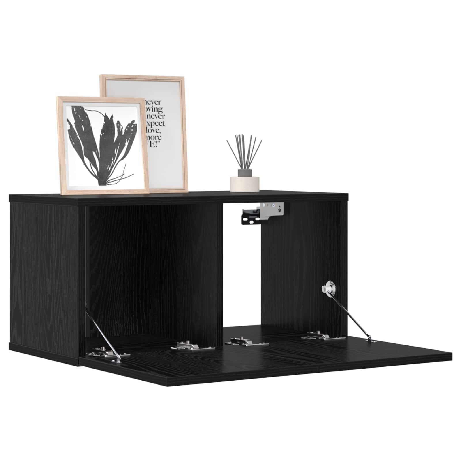 Set TV komoda 8 pcs 120 x 30 x 30 cm Crni hrast