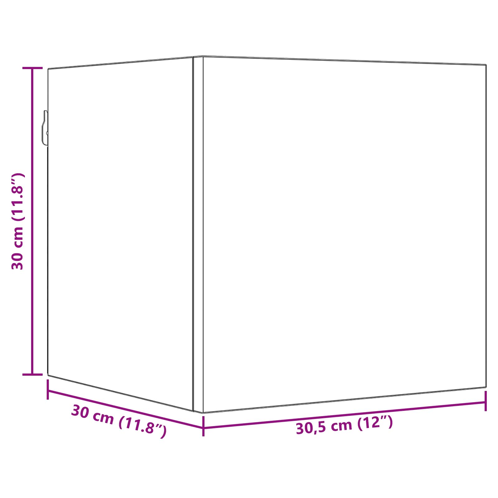 Set TV komoda 8 pcs 120 x 30 x 30 cm Crni hrast