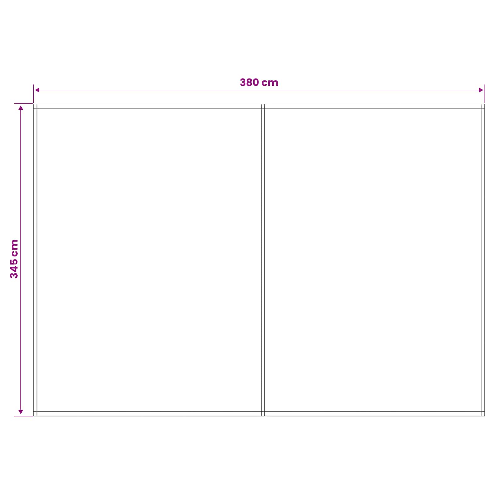 Zamjensko platno za tendu Smeđa 400 × 350 cm Poliester