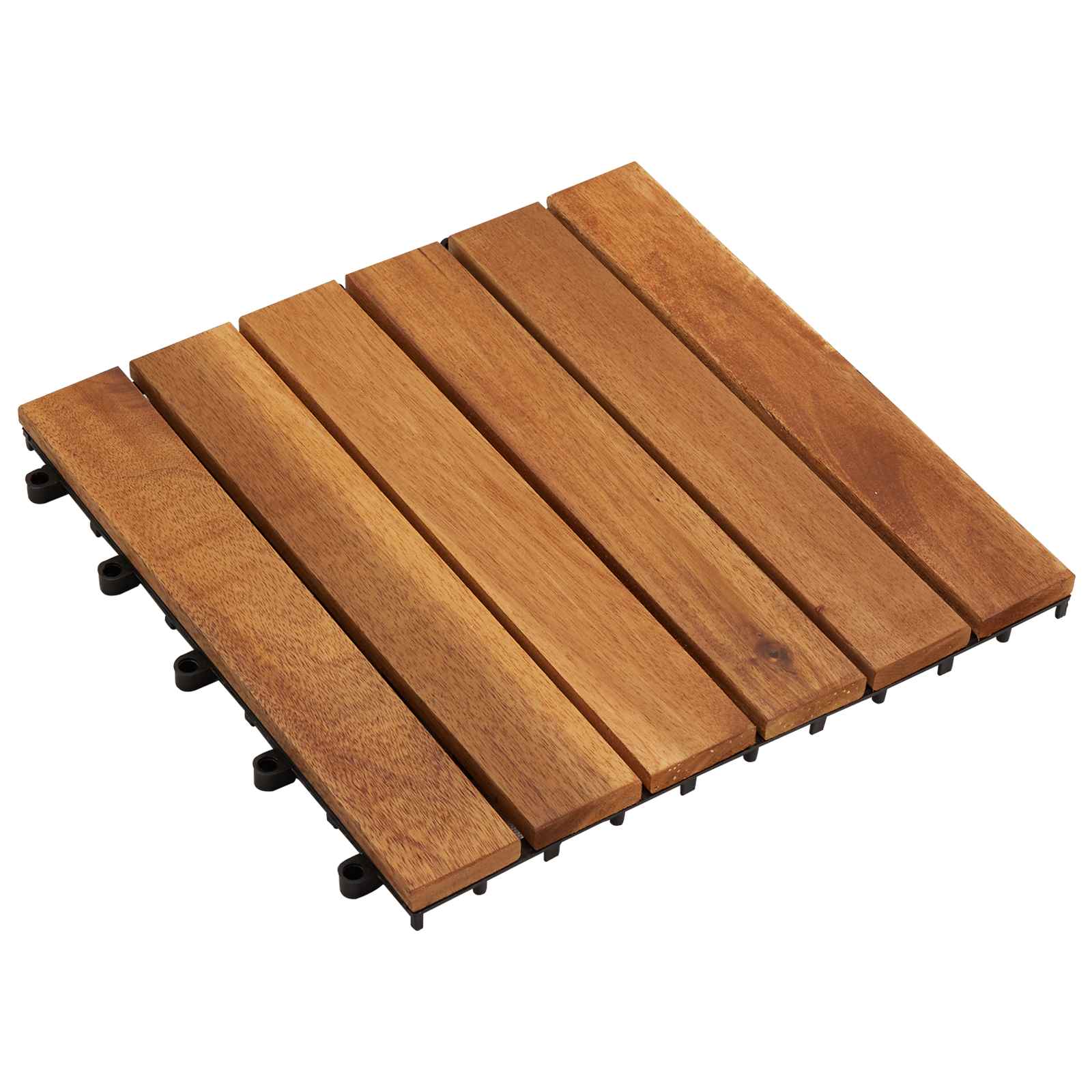 Pločice za decking 30 pcs Smeđa 30 x 30 cm Acacijsko drvo