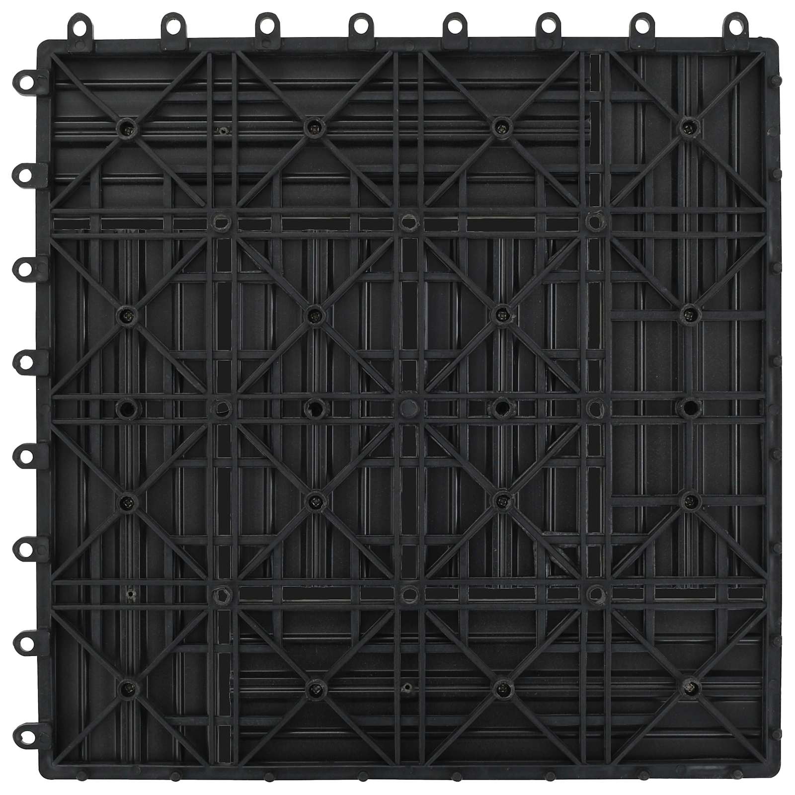 Pločice za decking 22 pcs Siva 30 x 30 cm Drvoplastična smjesa