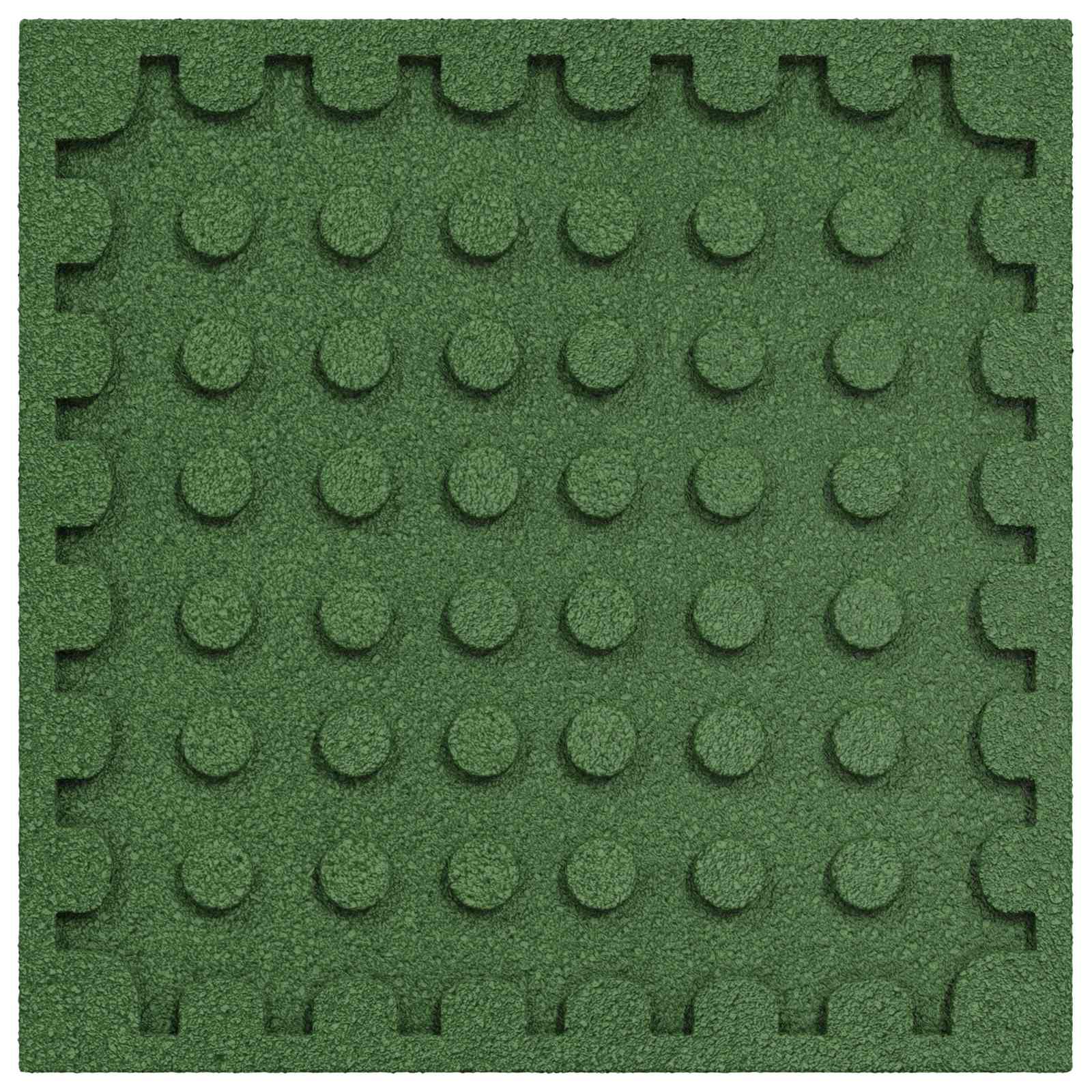 Ploče za zaštitu od padova 18 pcs Zelena 50 x 50 cm Guma