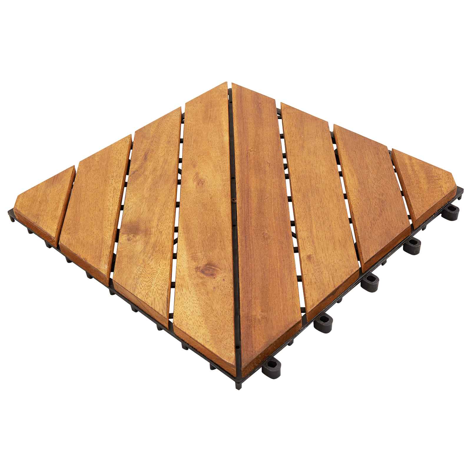 Pločice za decking 30 pcs Smeđa 30 x 30 cm Acacijsko drvo